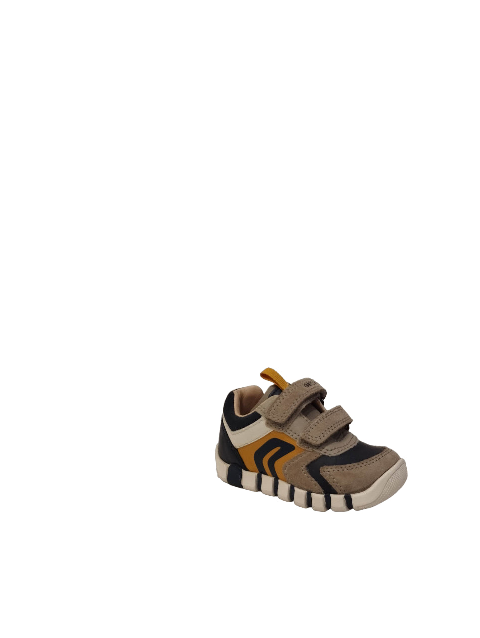 Geox Scarpa con Strappo da Bambino Beige e Blu