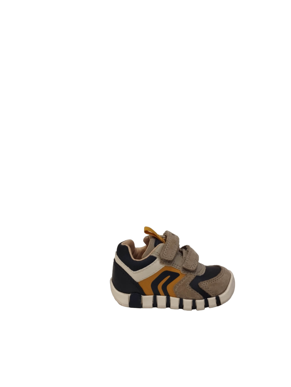 Geox Scarpa con Strappo da Bambino Beige e Blu