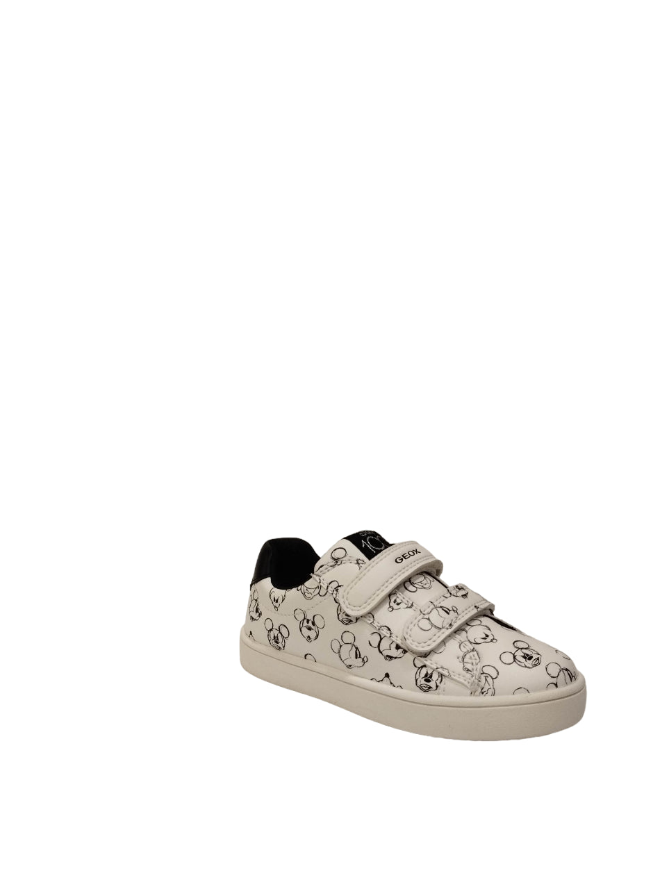 Geox Sneakers Topolino Bianco Nero con Strappo Baby