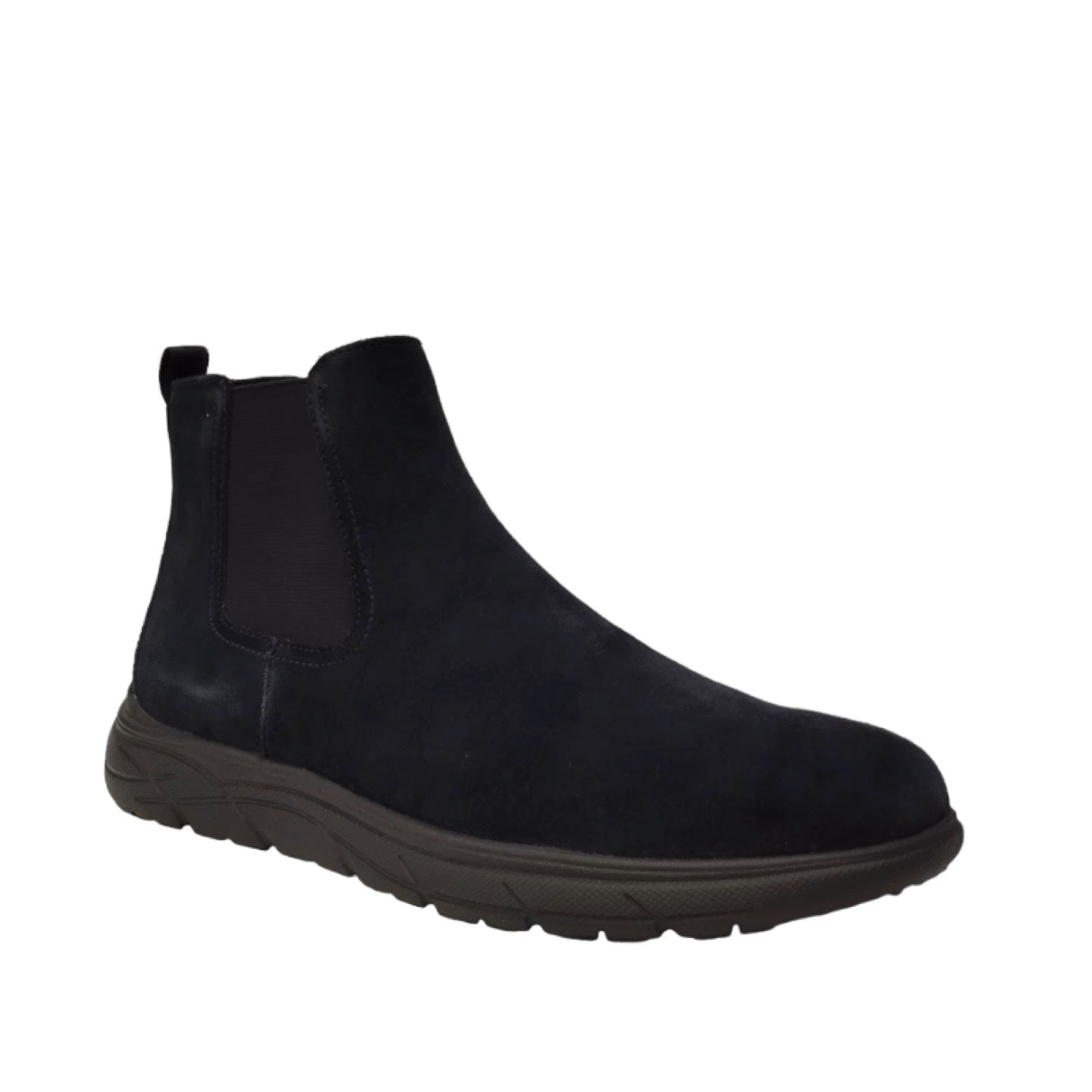 Geox Bealtes blu in camoscio con elastici laterali