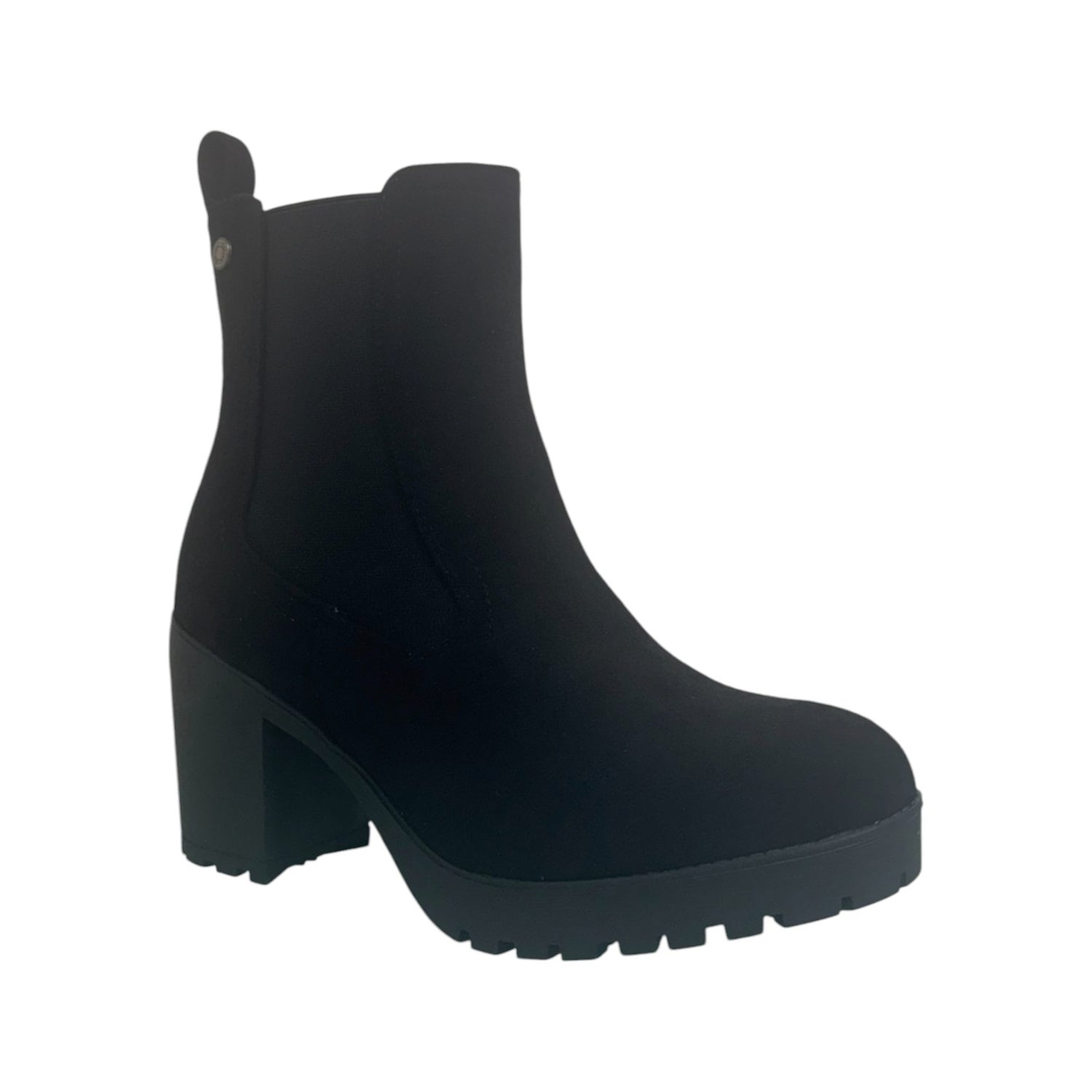 Refresh Stivaletto Nero in Camoscio t.8,5 da Donna