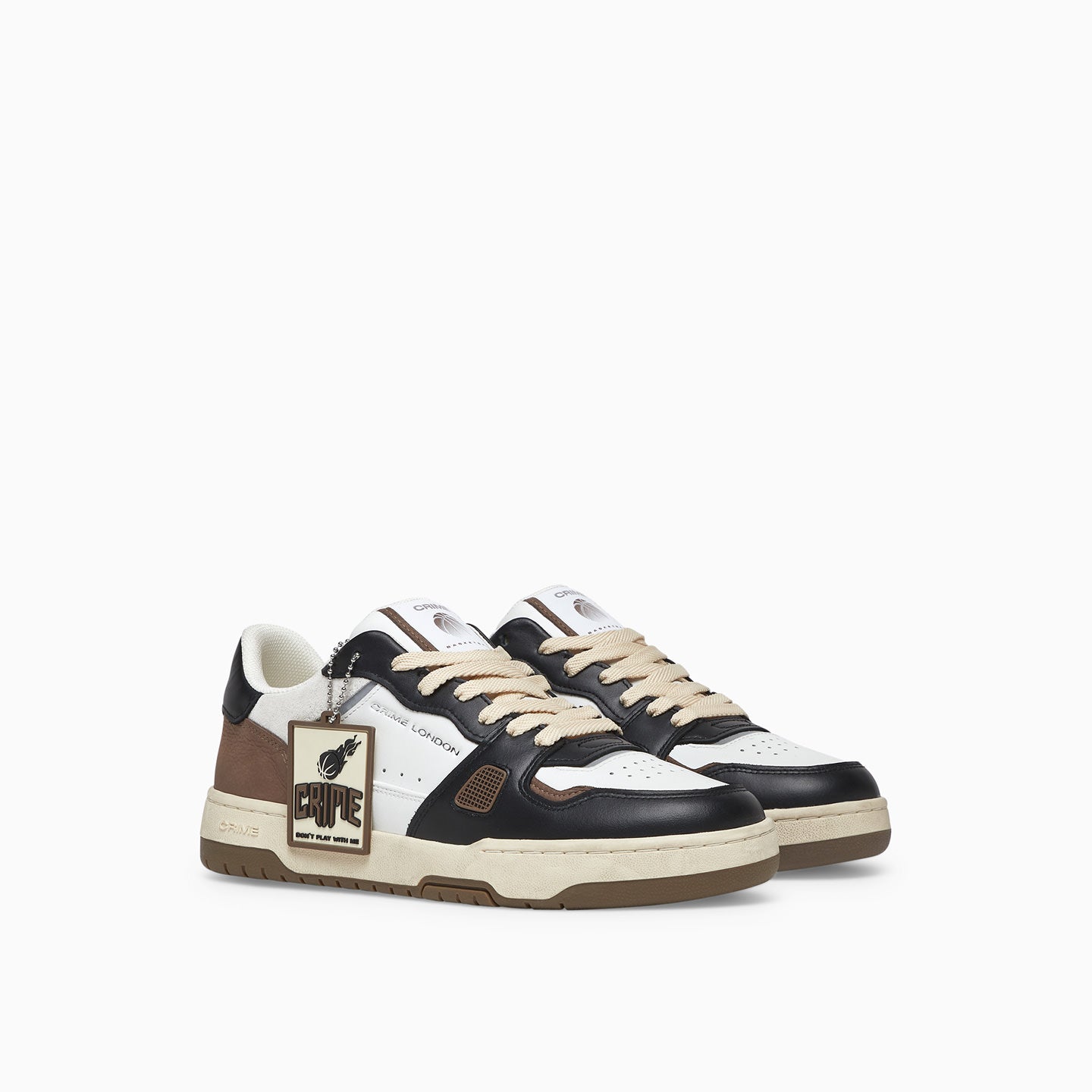 Crime London Sneakers off court og choco cream