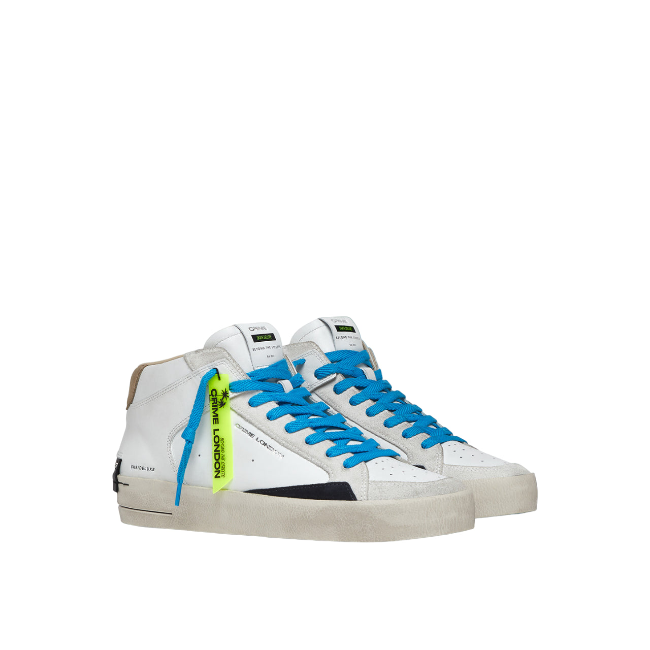 Crime London Sneakers Sk8 deluxe mid sky blue