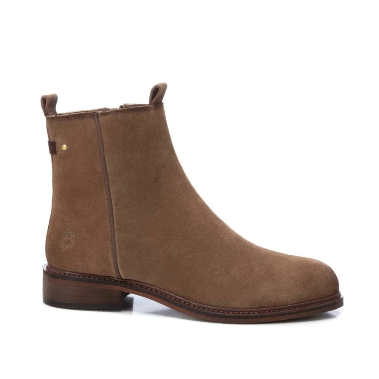 Carmela Stivaletto tortora in camoscio t.2