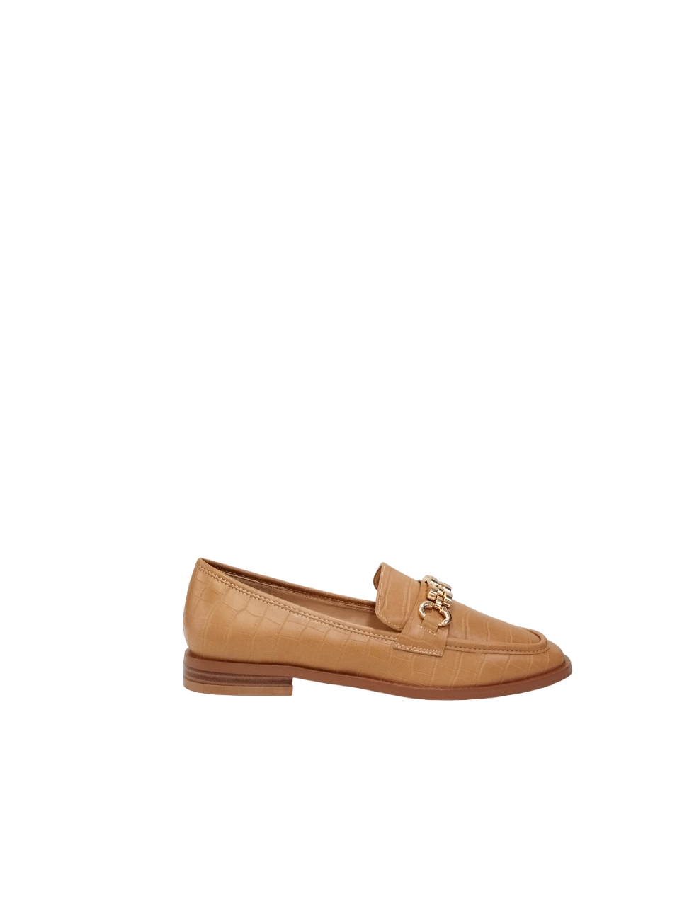 Nine West Mocassino in Similpelle Stampata Cuoio con Accessorio