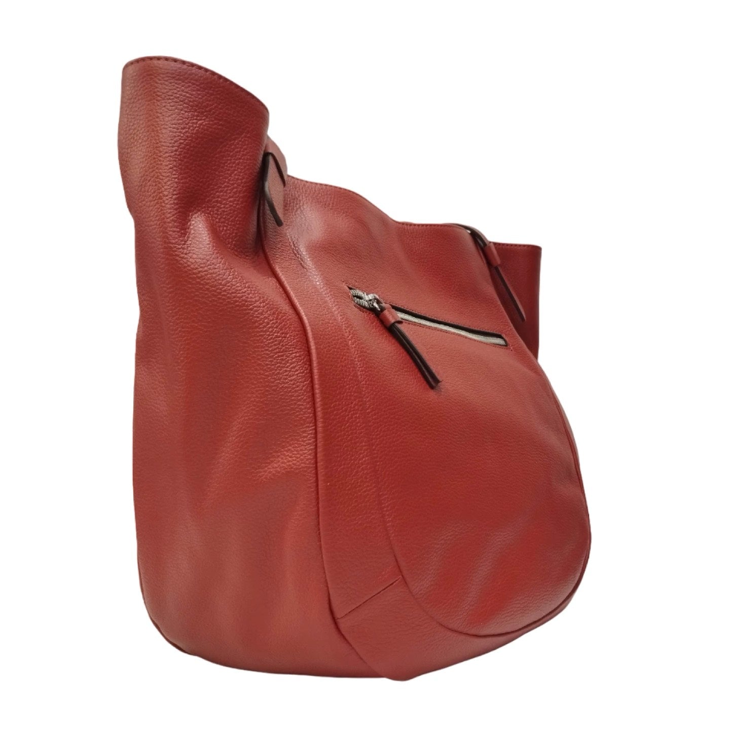 Gianni Conti Borsa a Spalla Donna in Pelle Rossa