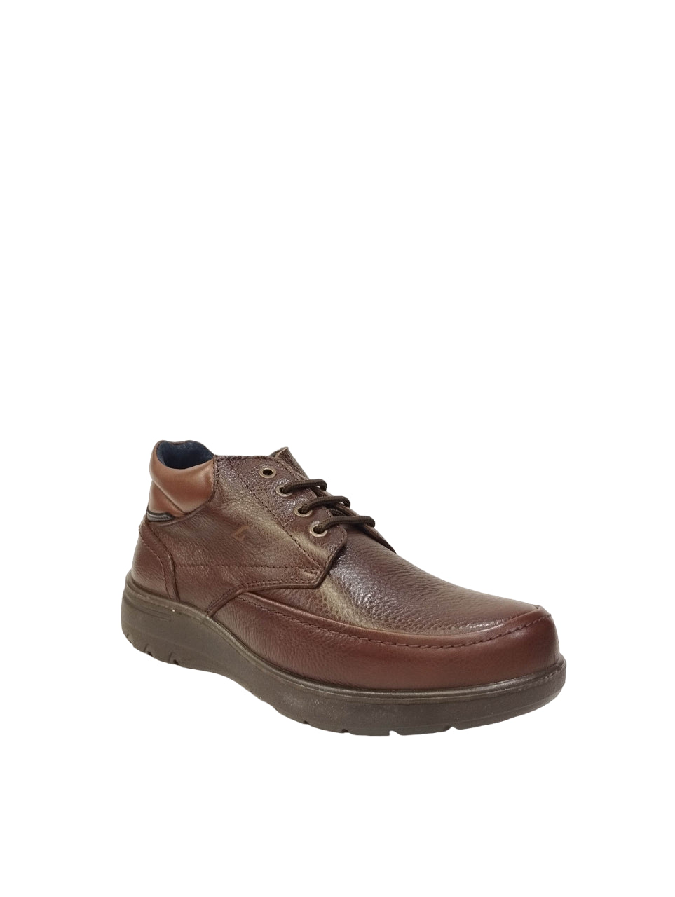 Luisetti Polacchino Stringato Uomo in Pelle Marrone con Tallone Imbottito