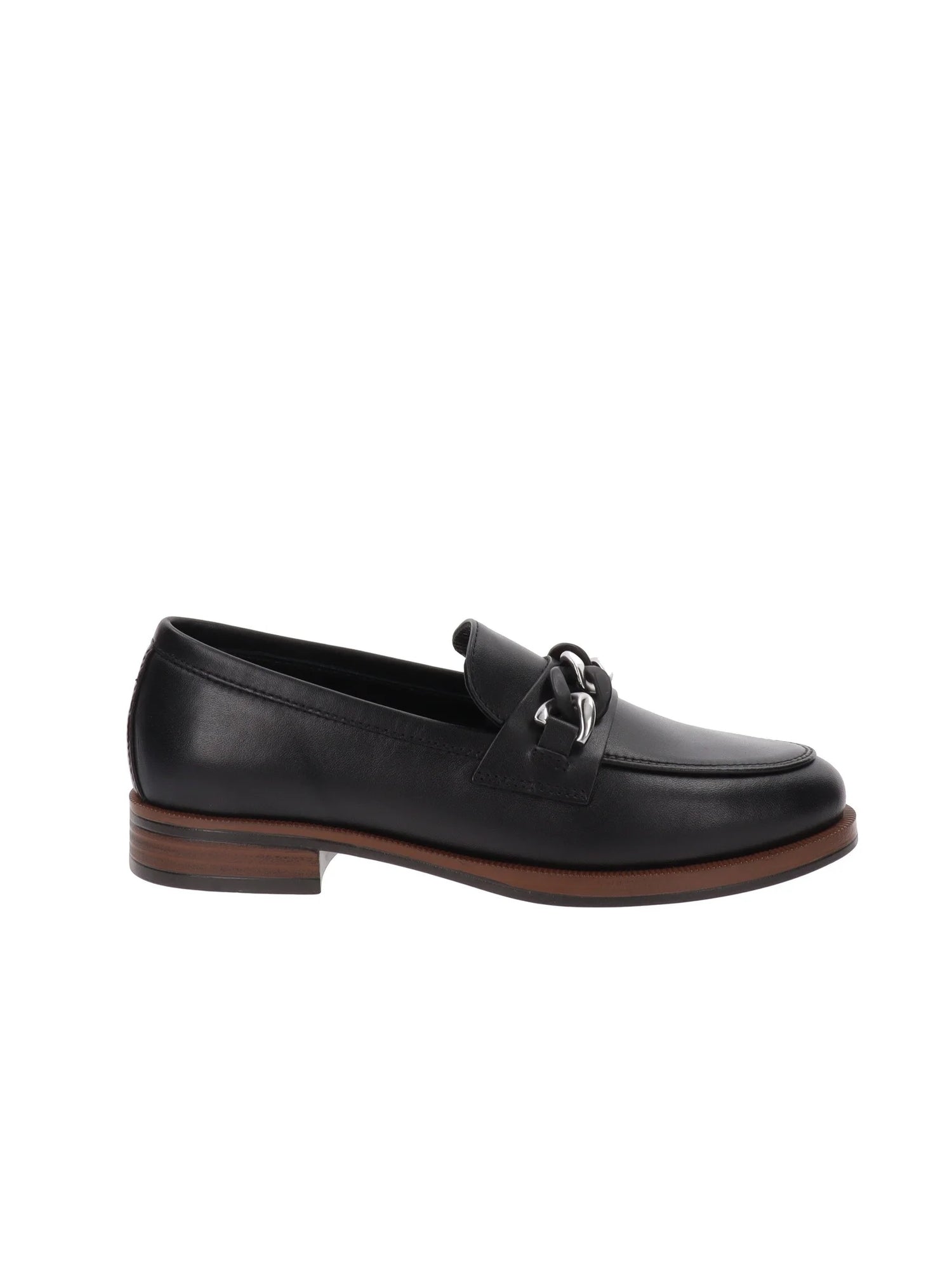 Nero Giardini mocassino slim nero con accessorio