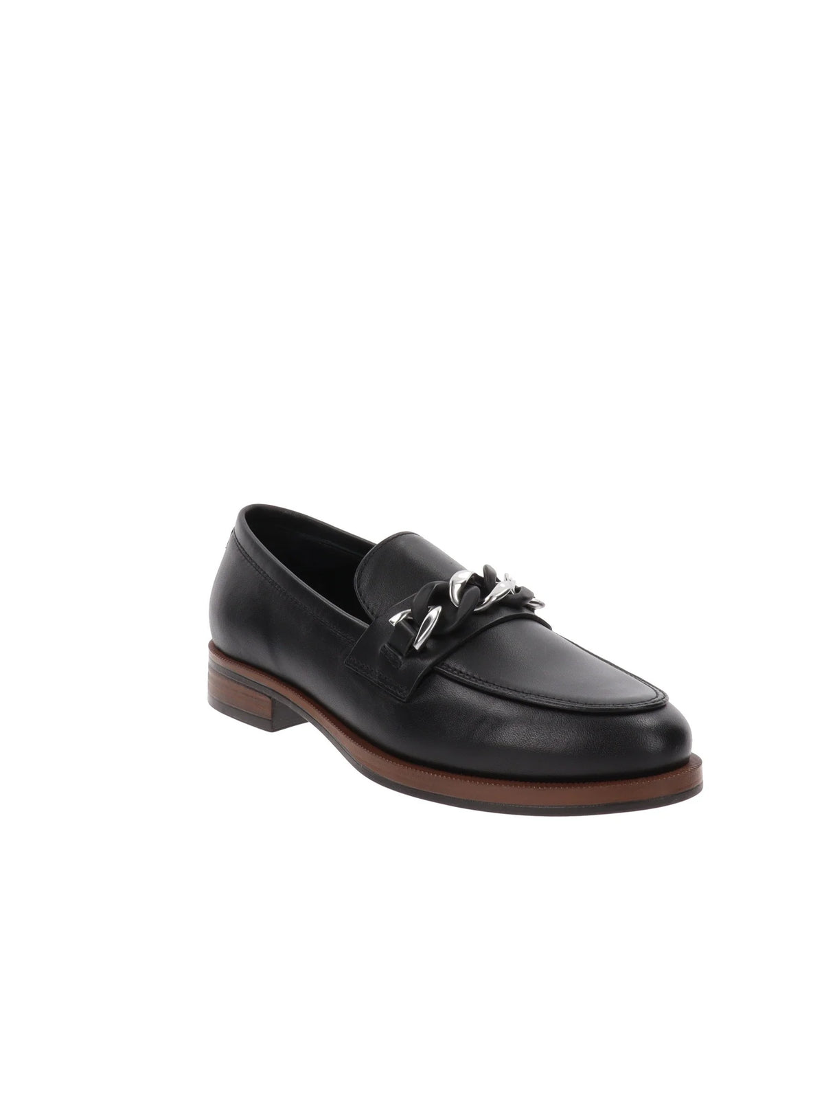 Nero Giardini mocassino slim nero con accessorio