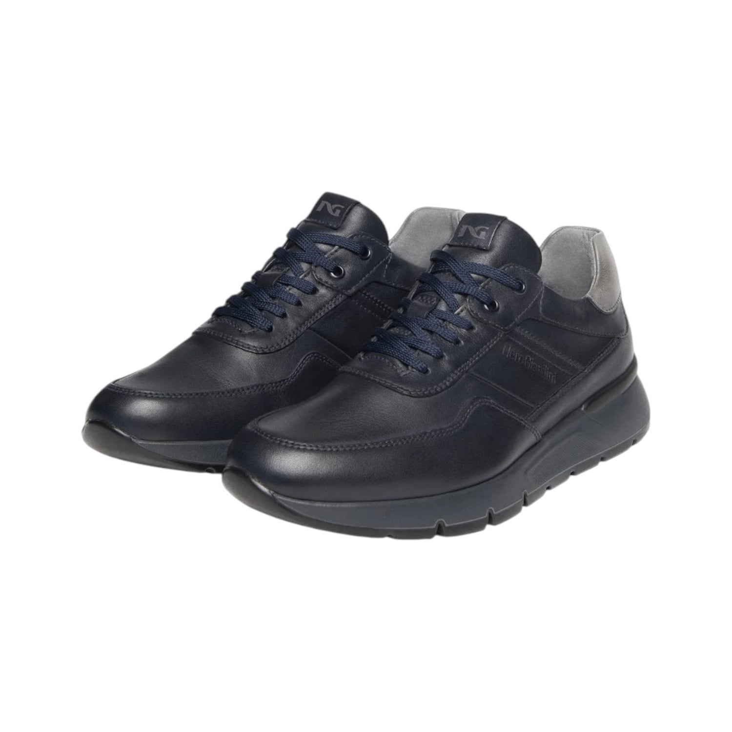 Nero Giardini sneakers uomo blu in pelle