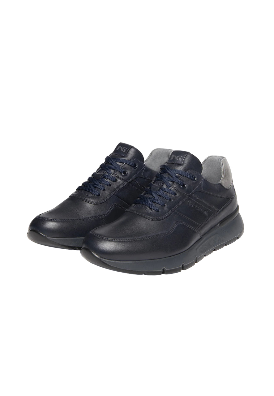 Nero Giardini sneakers uomo blu in pelle