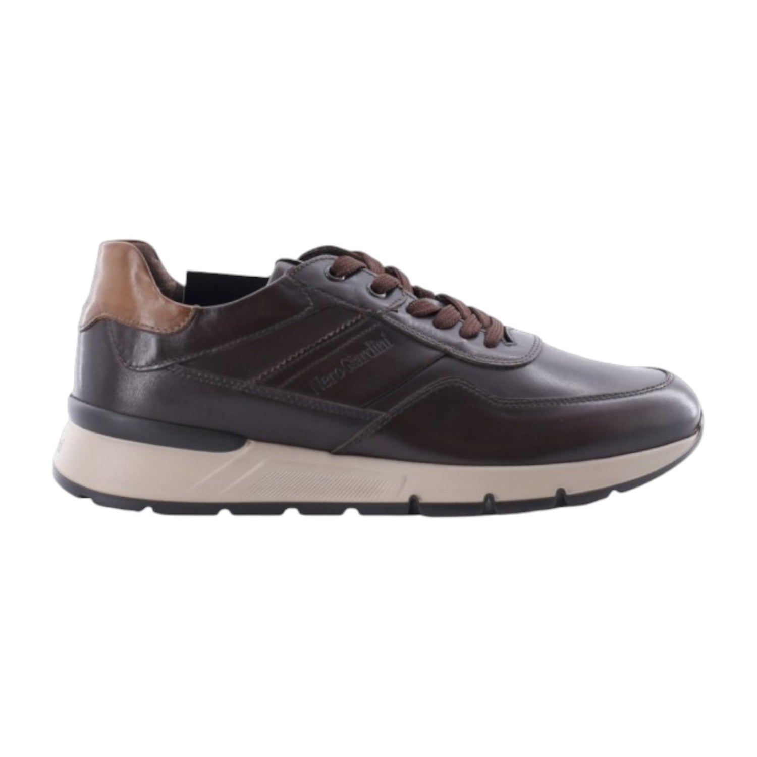 Nero Giardini sneakers uomo marrone in pelle