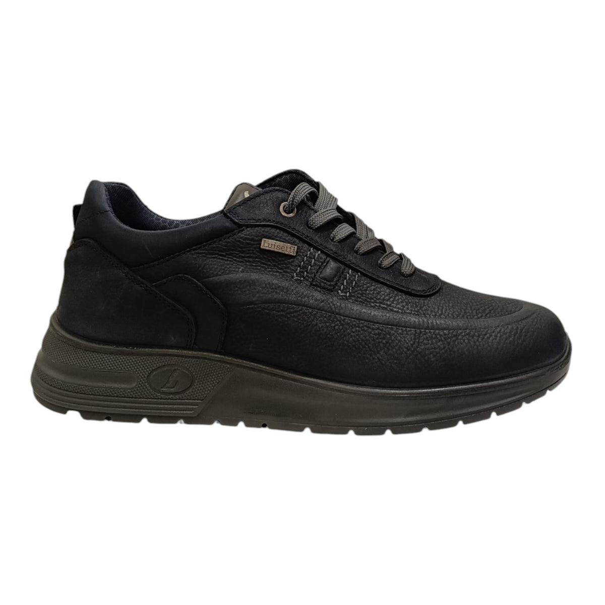 Luisetti Sneakers Uomo in Nabuck Blu con Fondo Rialzato