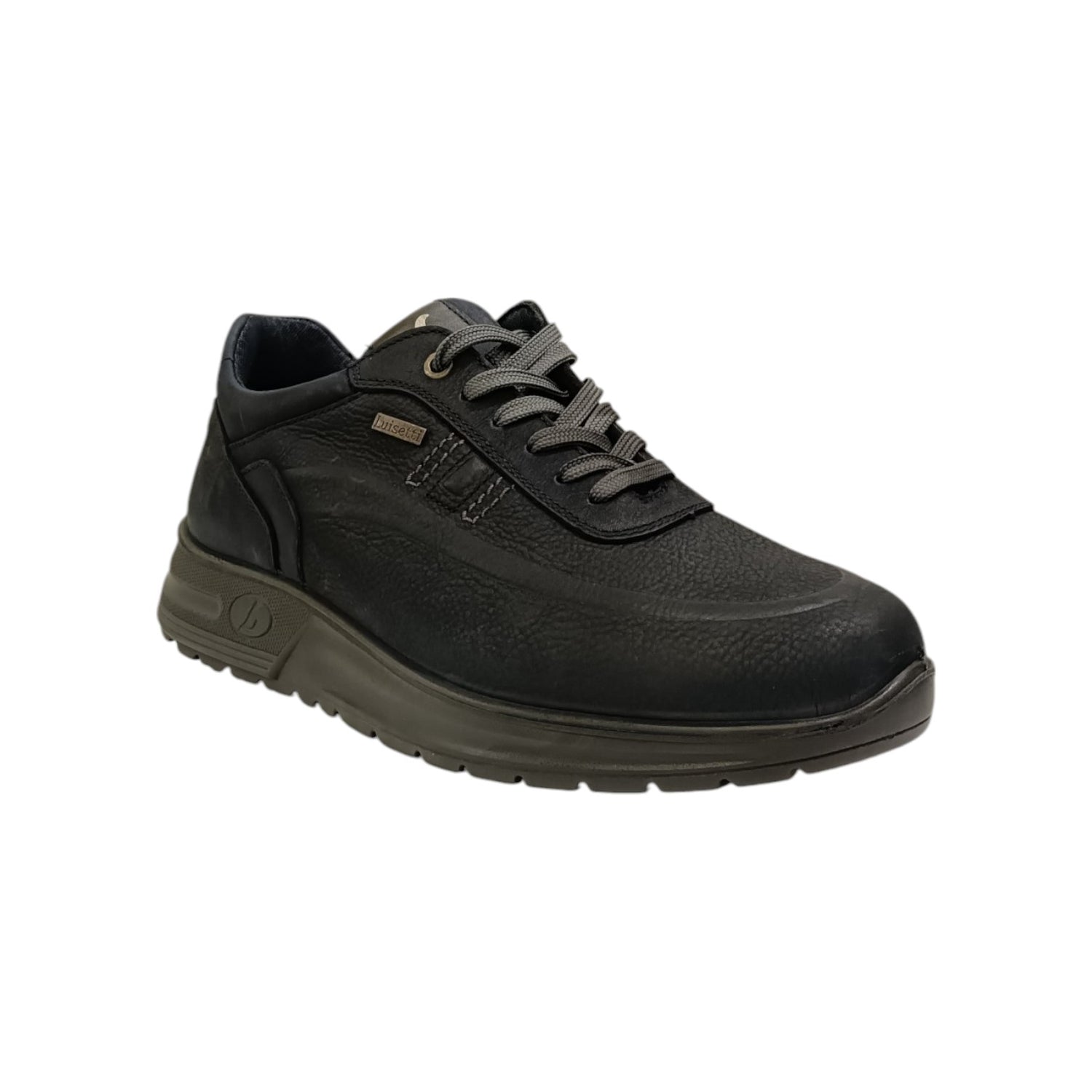 Luisetti Sneakers Uomo in Nabuck Blu con Fondo Rialzato