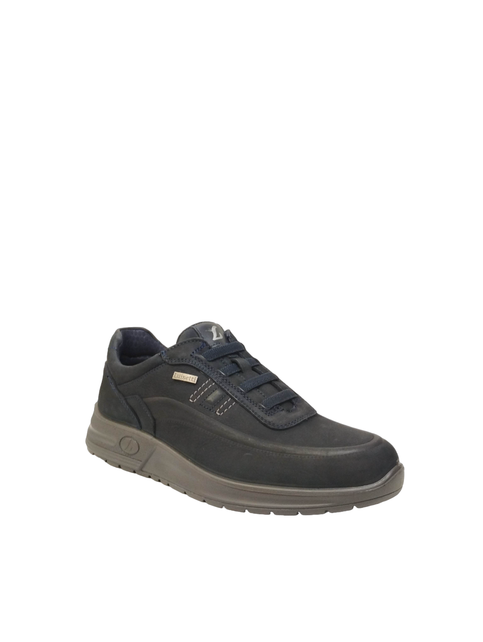 Luisetti Slip On Uomo in Nabuck Blu con Fondo Rialzato