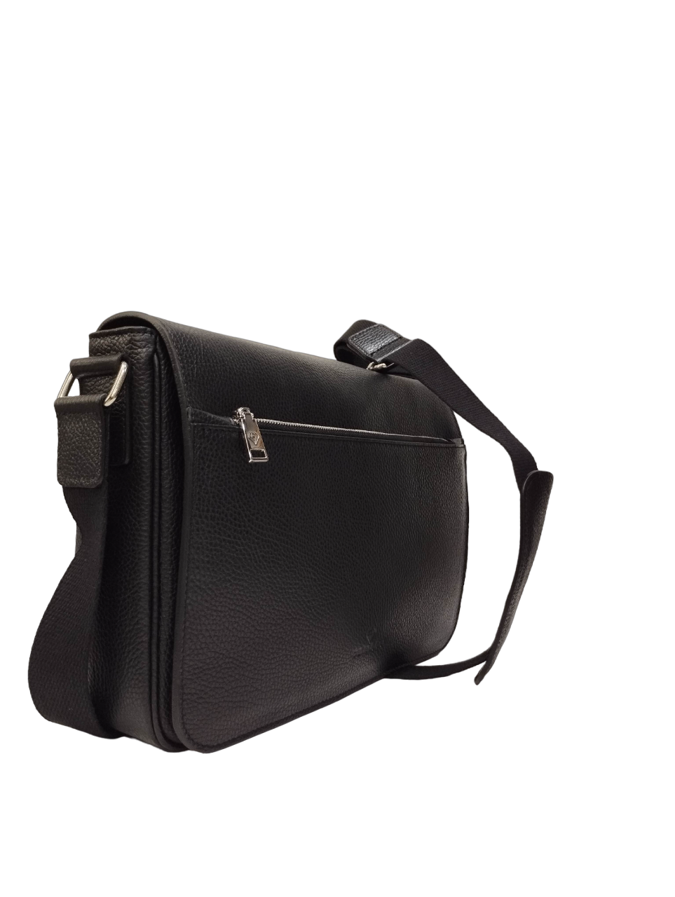 Caleidos Cartella Donna in Pelle Nera con Tasca Frontale