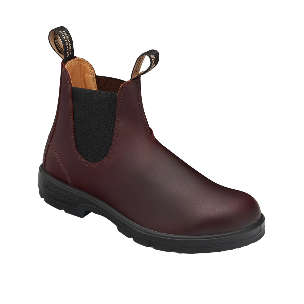 Blundstone Bealtes Uomo in Pelle Bordeaux con Elastici Laterali Neri