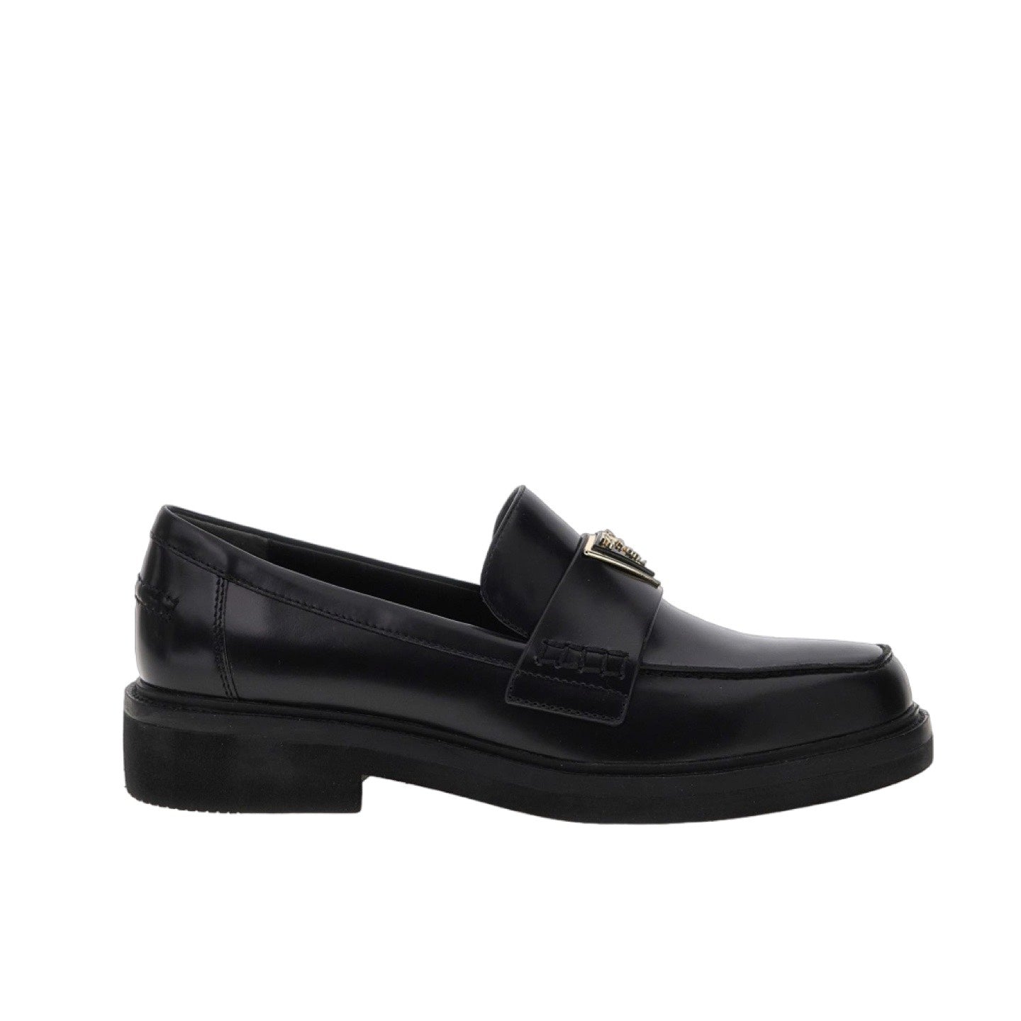 Guess Mocassino Nero Shata in Pelle