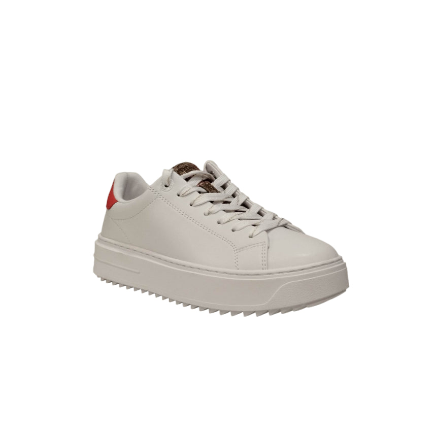 Guess Sneakers Bianca da Donna con Dettaglio Logato Rosso