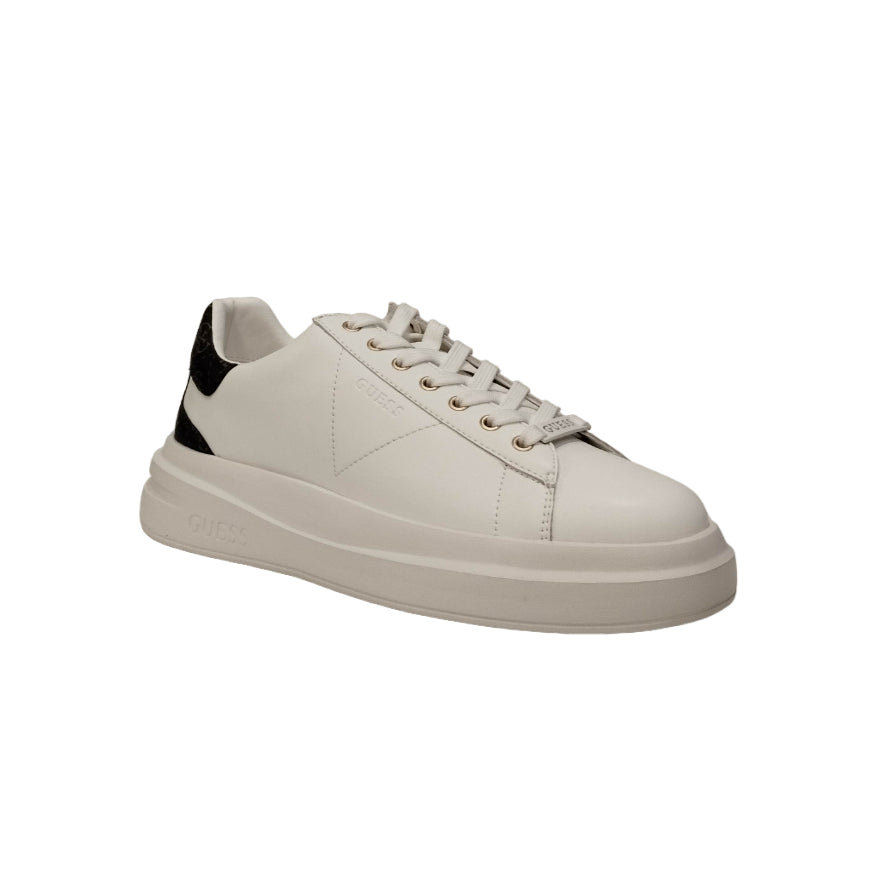 Guess Sneakers Bianca Marrone Elba 4G Logo