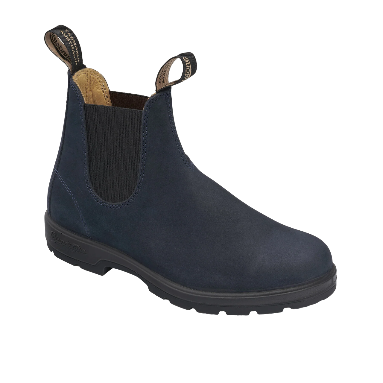 Blundstone Beatles Uomo in Nabuck Blu con Elastici Laterali Neri