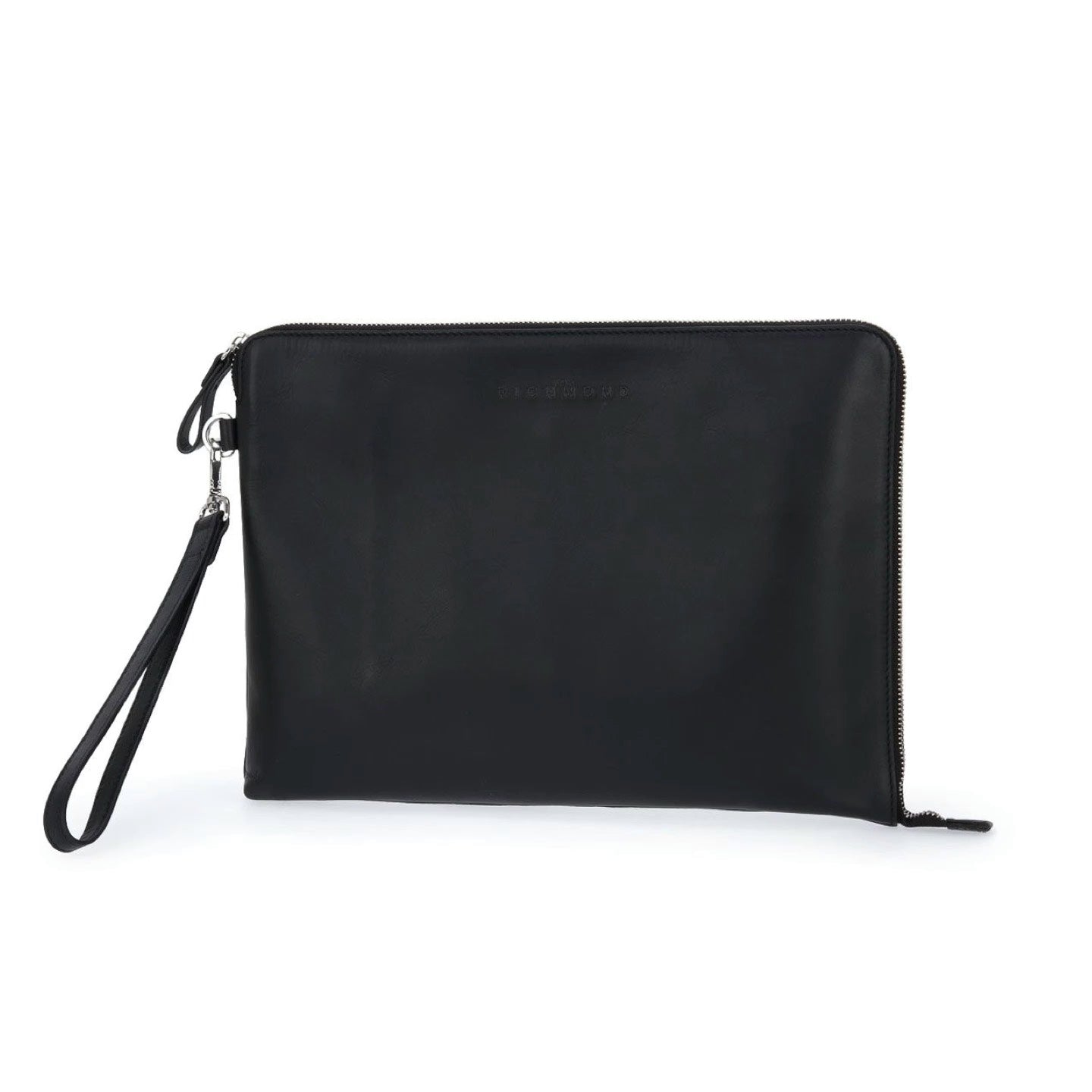 John Richmond Pochette Nera in Pelle con Polsino