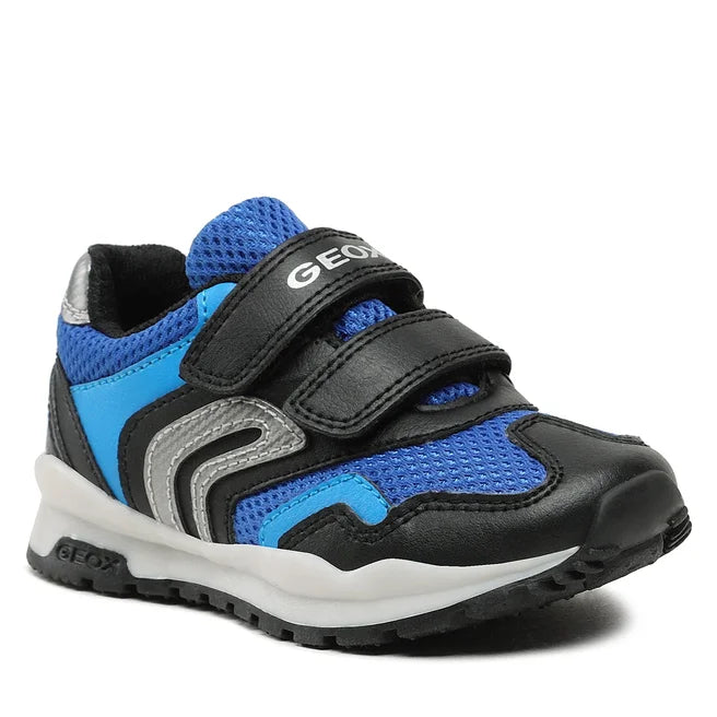 Geox Sneakers Bluette Nero da Bambino con Strappo