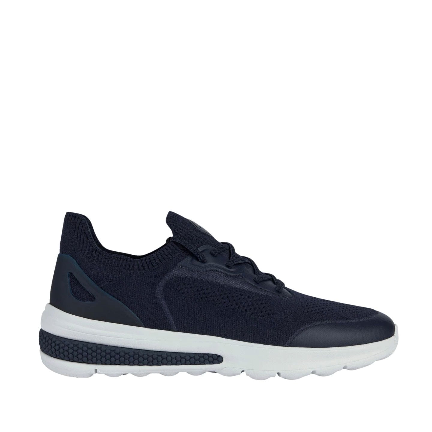 Geox Sneakers Spherica Actif Blu in Tessuto e Pelle