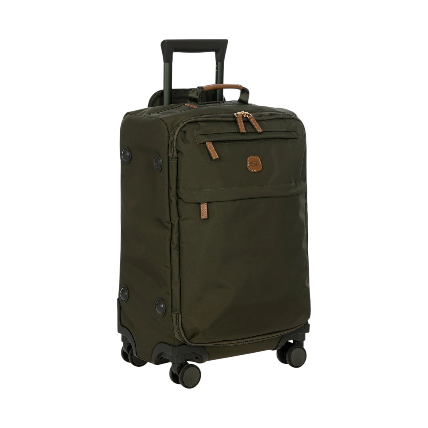 Bric's Trolley Cabina Unisex in Tessuto Oliva 4 Ruote