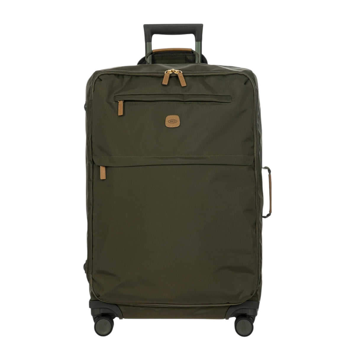 Bric's Trolley Medio Unisex in Tessuto Oliva 4 Ruote