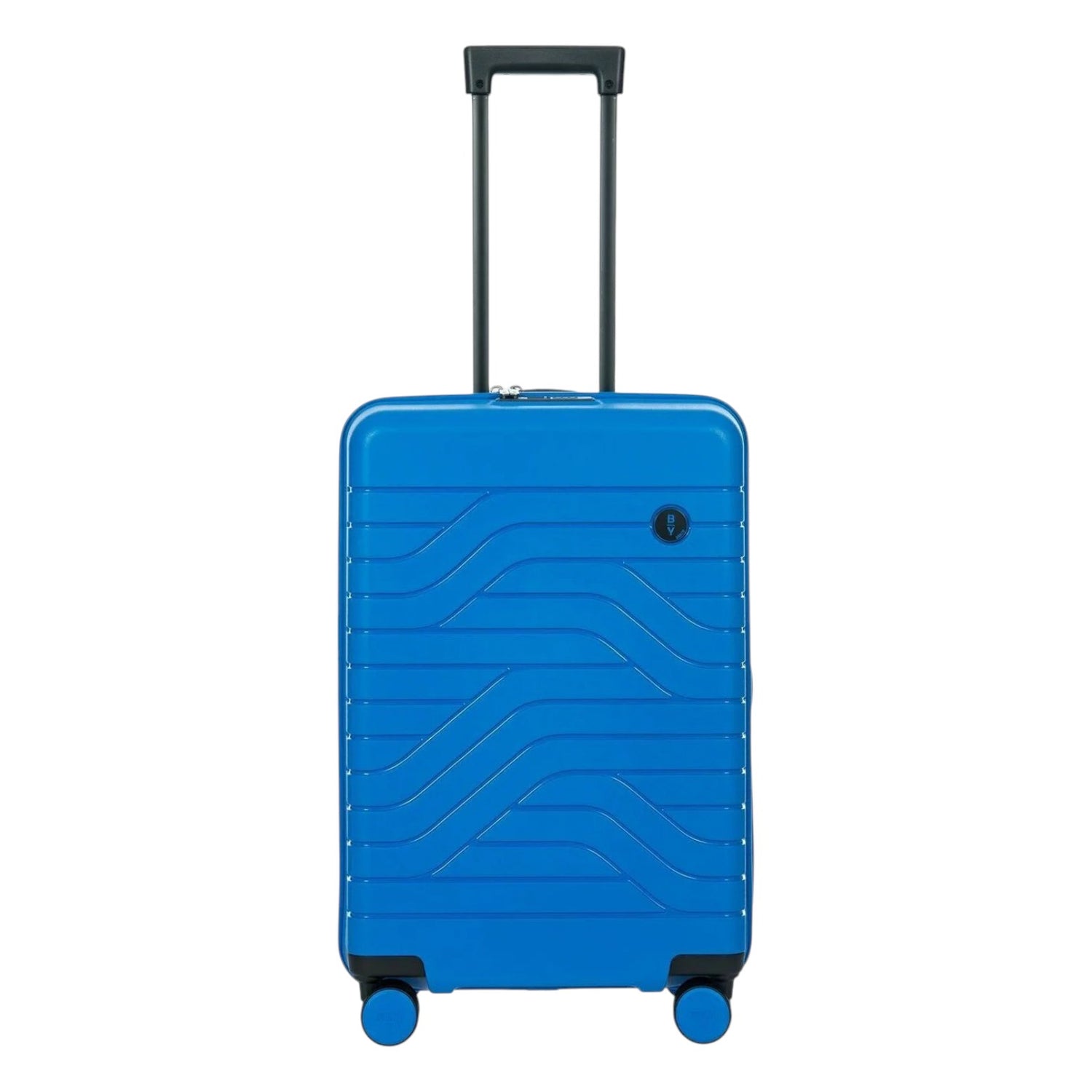 Bric's Trolley Medio Unisex Espansibile in Abs Blu Elettrico 4 Ruote