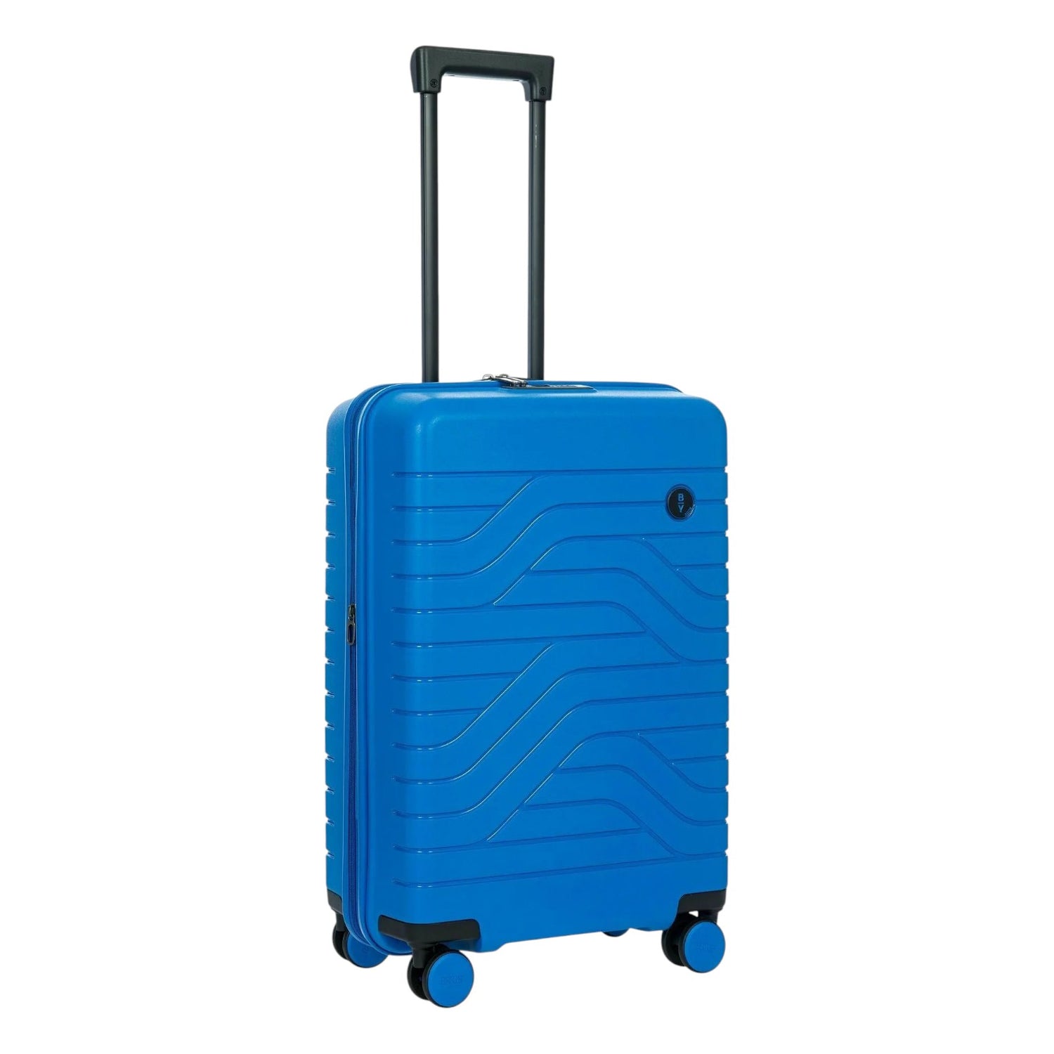 Bric's Trolley Medio Unisex Espansibile in Abs Blu Elettrico 4 Ruote