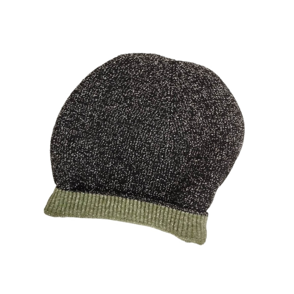 M Brc Cappello Lurex Nero Pino