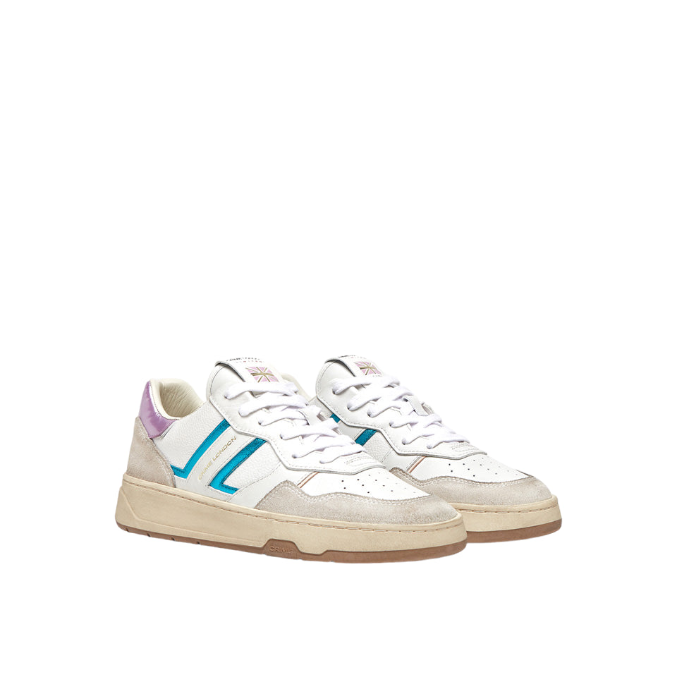 Crime London Sneakers Bianca Lilla Timeless Aqua Band