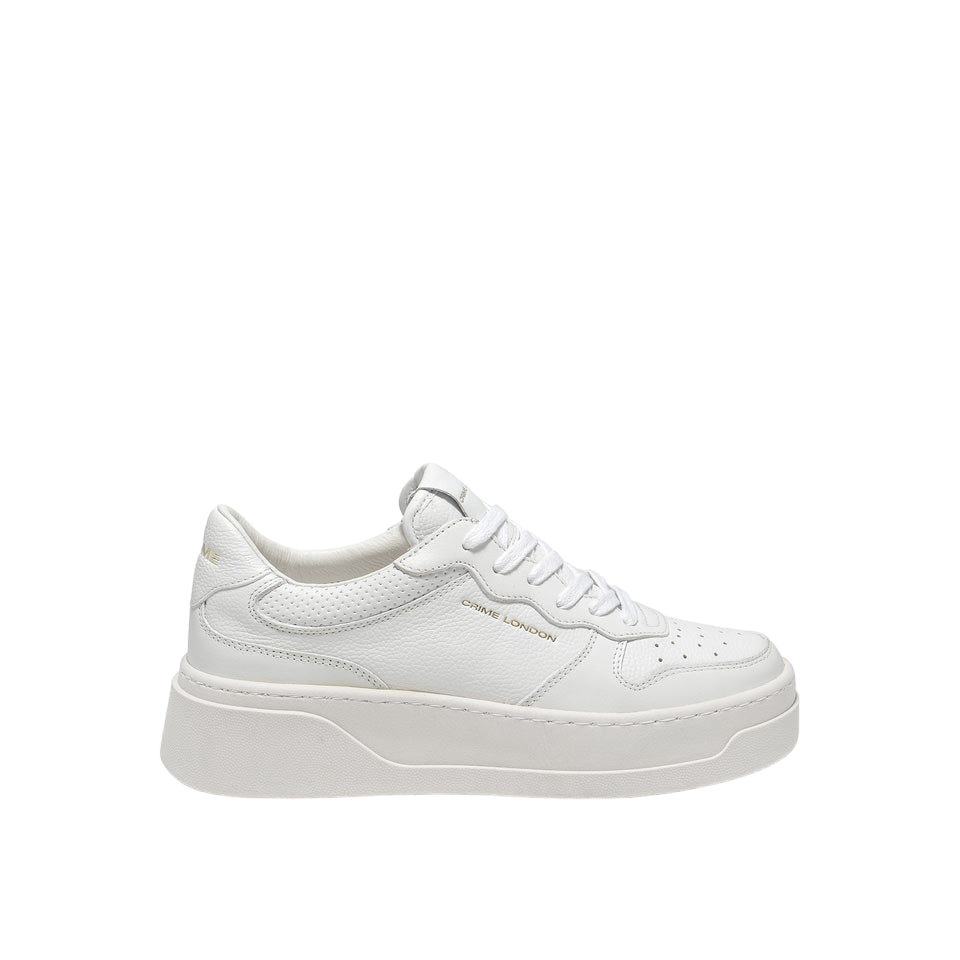 Crime London Sneakers Platfrom Force 1 Optic White