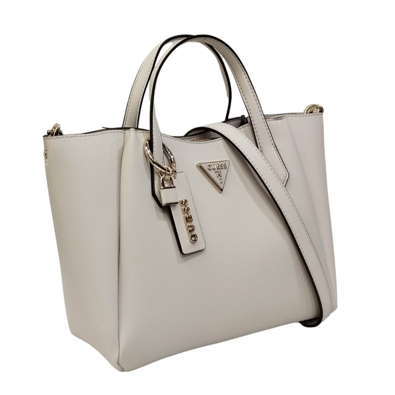 Guess Borsa a Mano Latte con Tracolla Regolabile