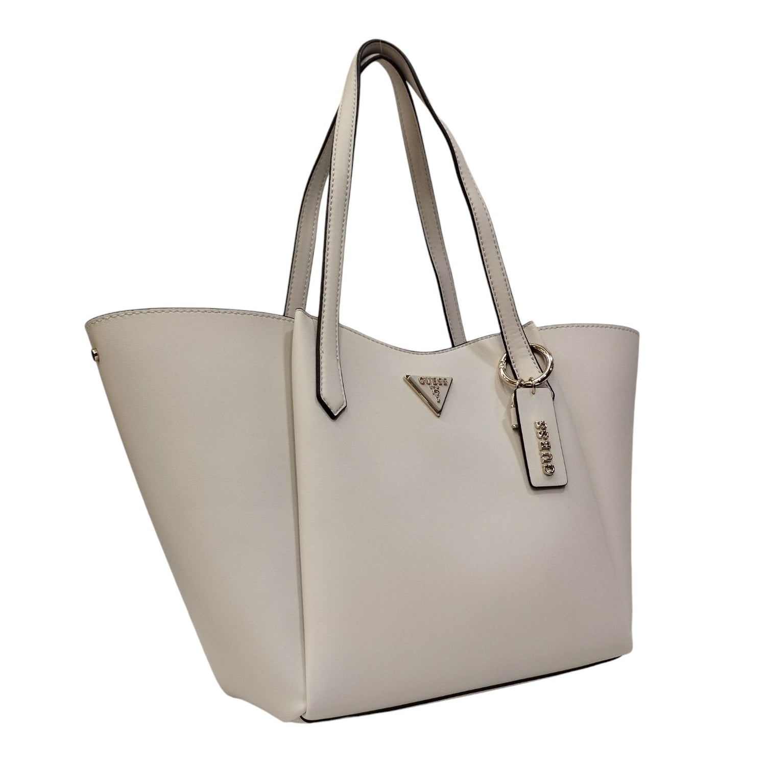 Guess Shopping Bag Latte in Ecopelle con Charm