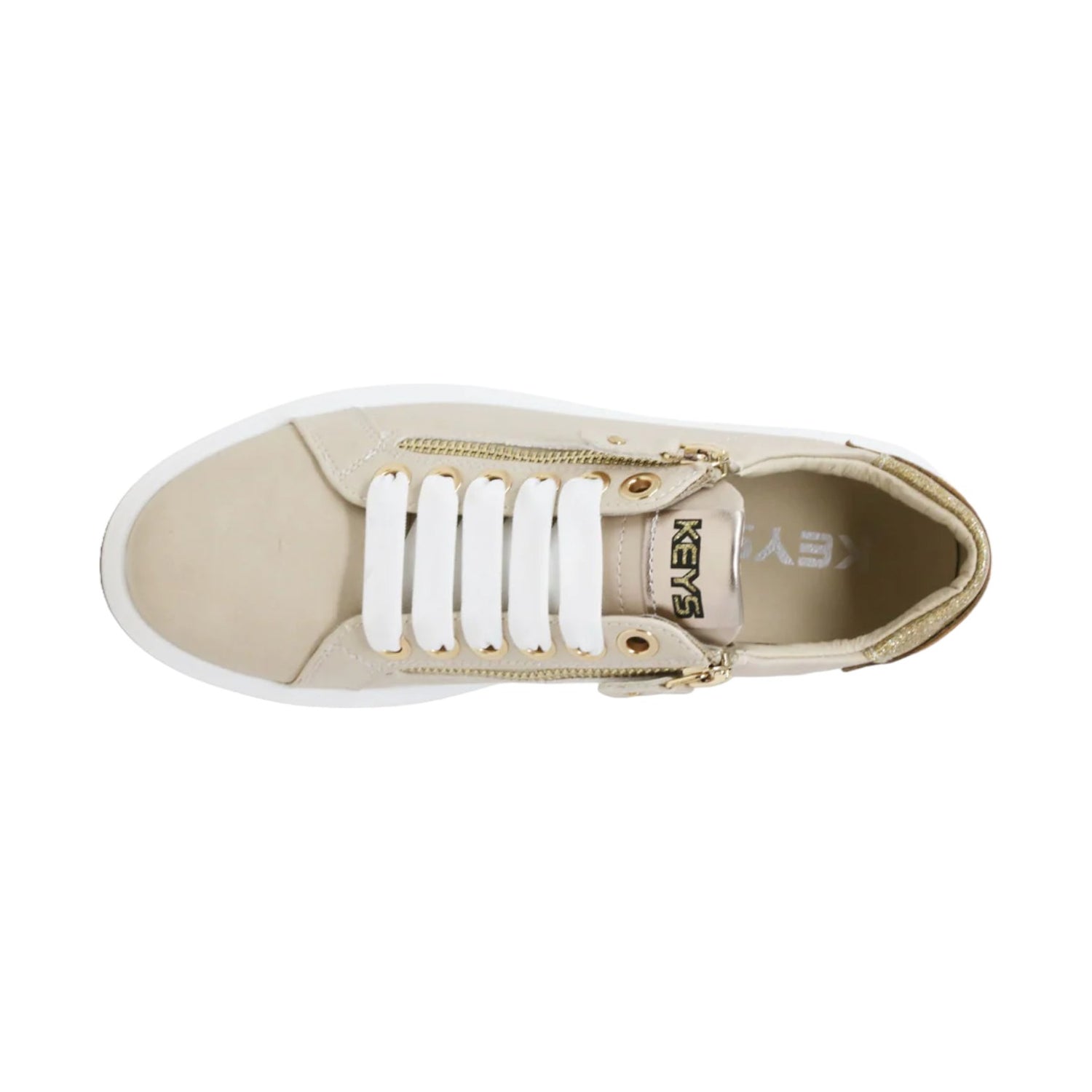 Keys Sneakers Donna Beige Cuoio