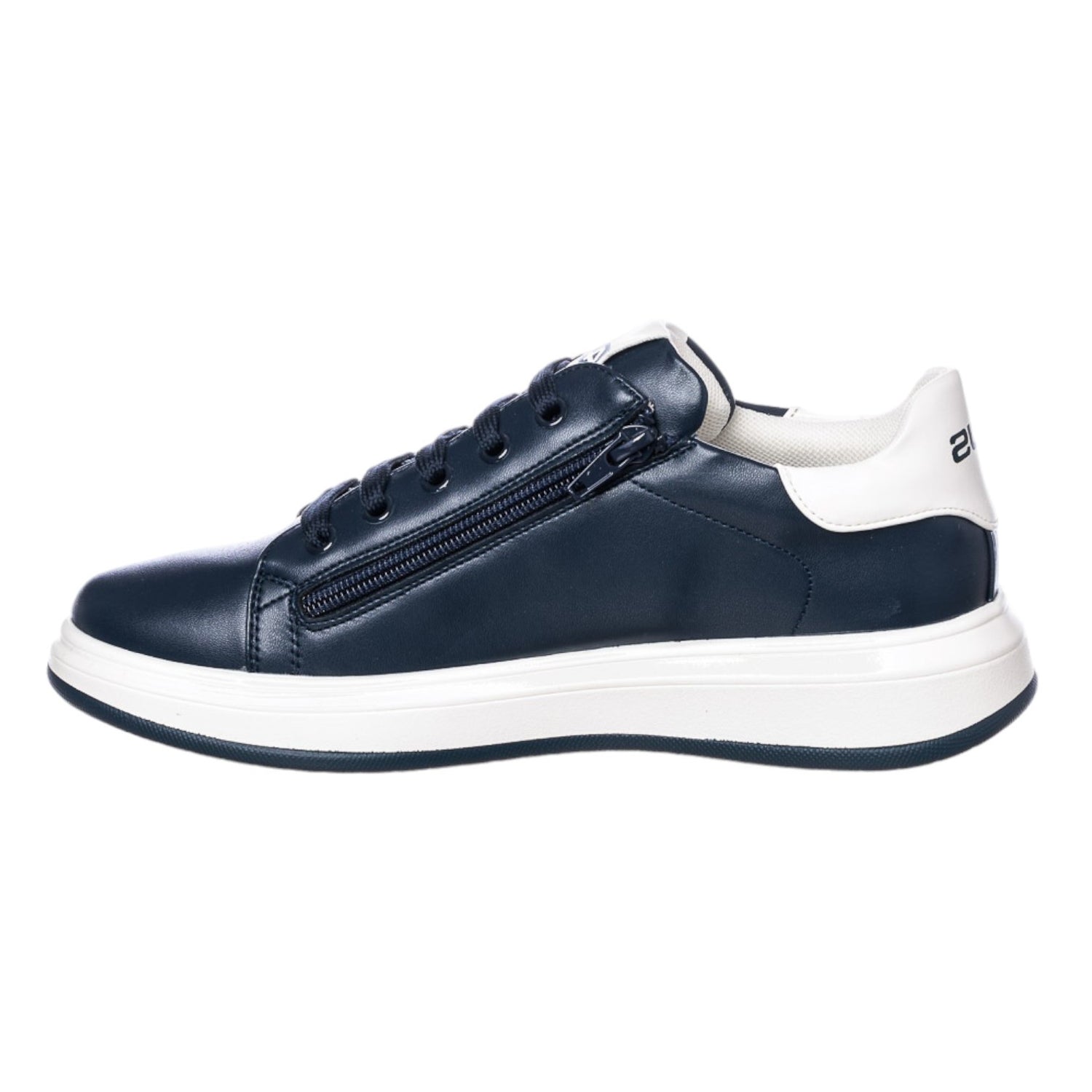 4us Sneakers Blu con Cerniera Laterale da Bambino