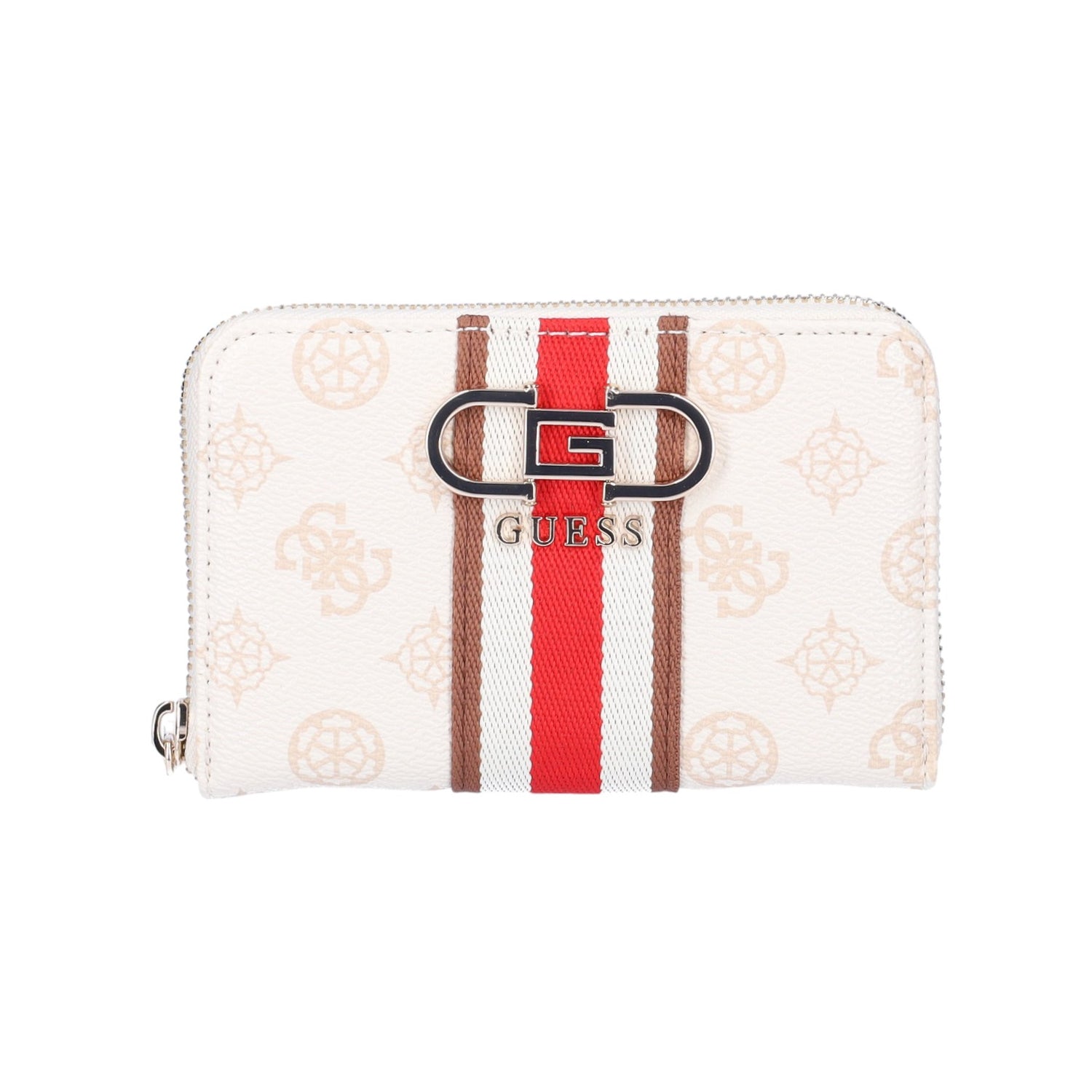 Guess Portafoglio Piccolo Crema Nelka 4G Peony