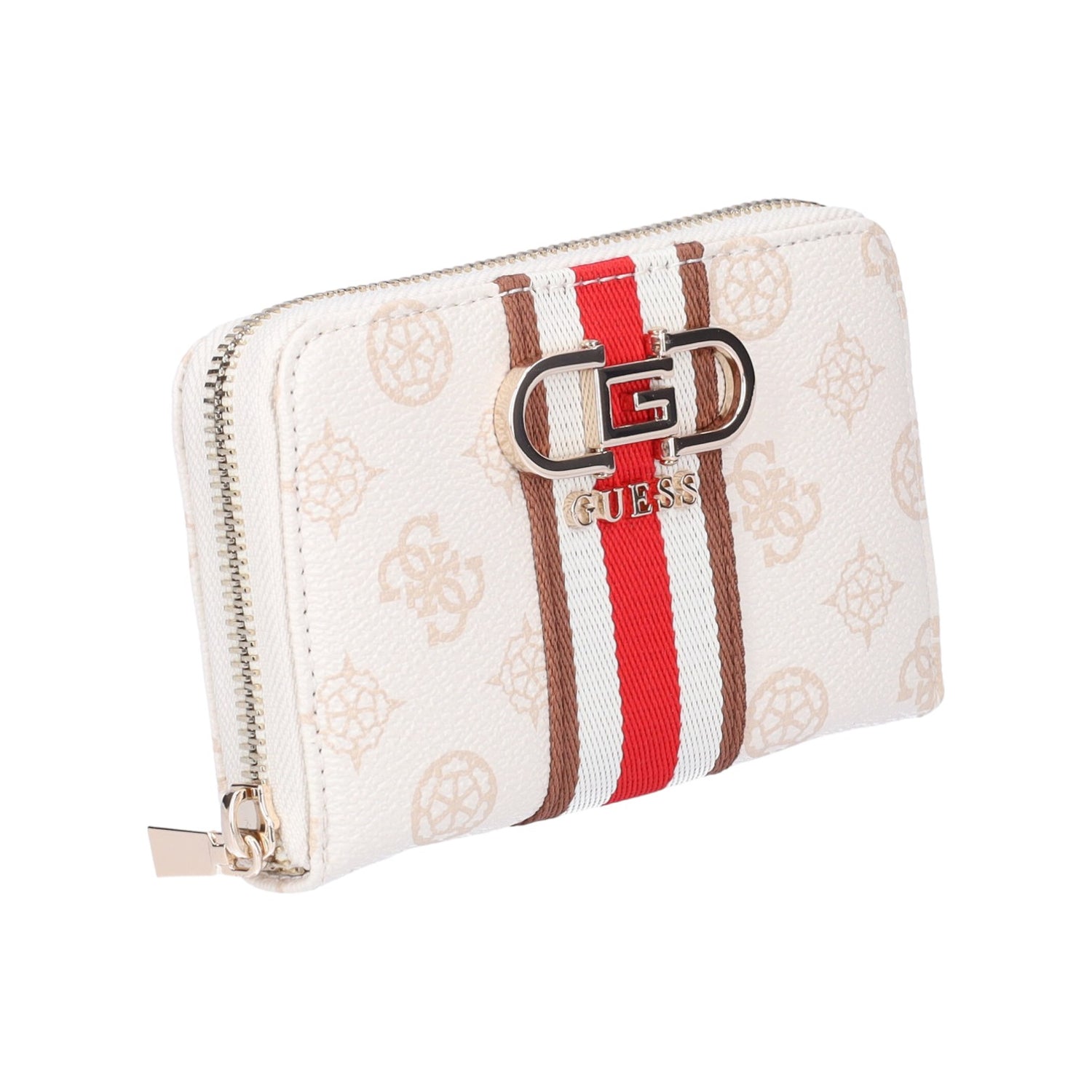 Guess Portafoglio Piccolo Crema Nelka 4G Peony