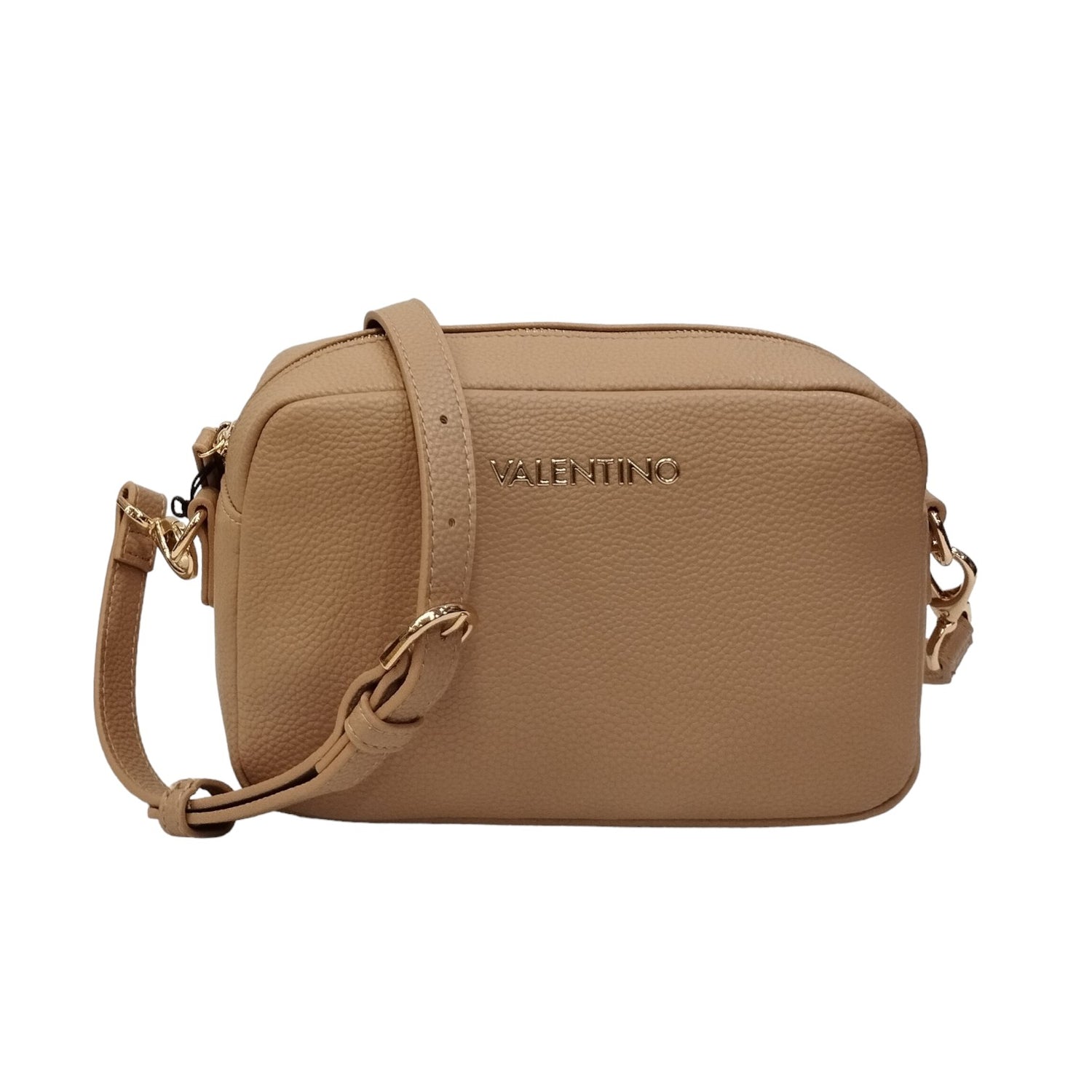 Mario Valentino Camera Bag Donna in Ecopelle Beige con Tracolla e Logo