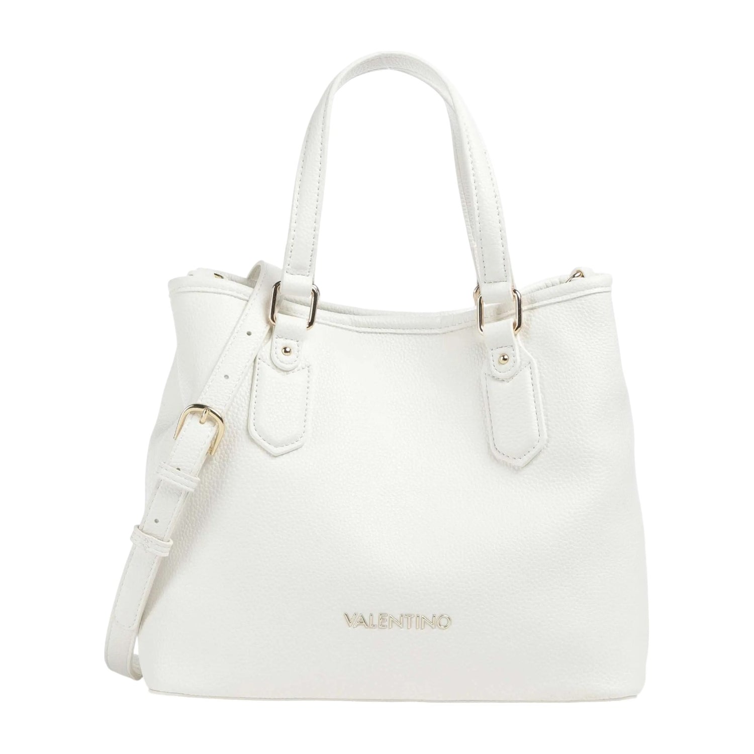 Mario Valentino Borsa a Spalla Donna Linea Brixton in Colore Bianco con Tracolla