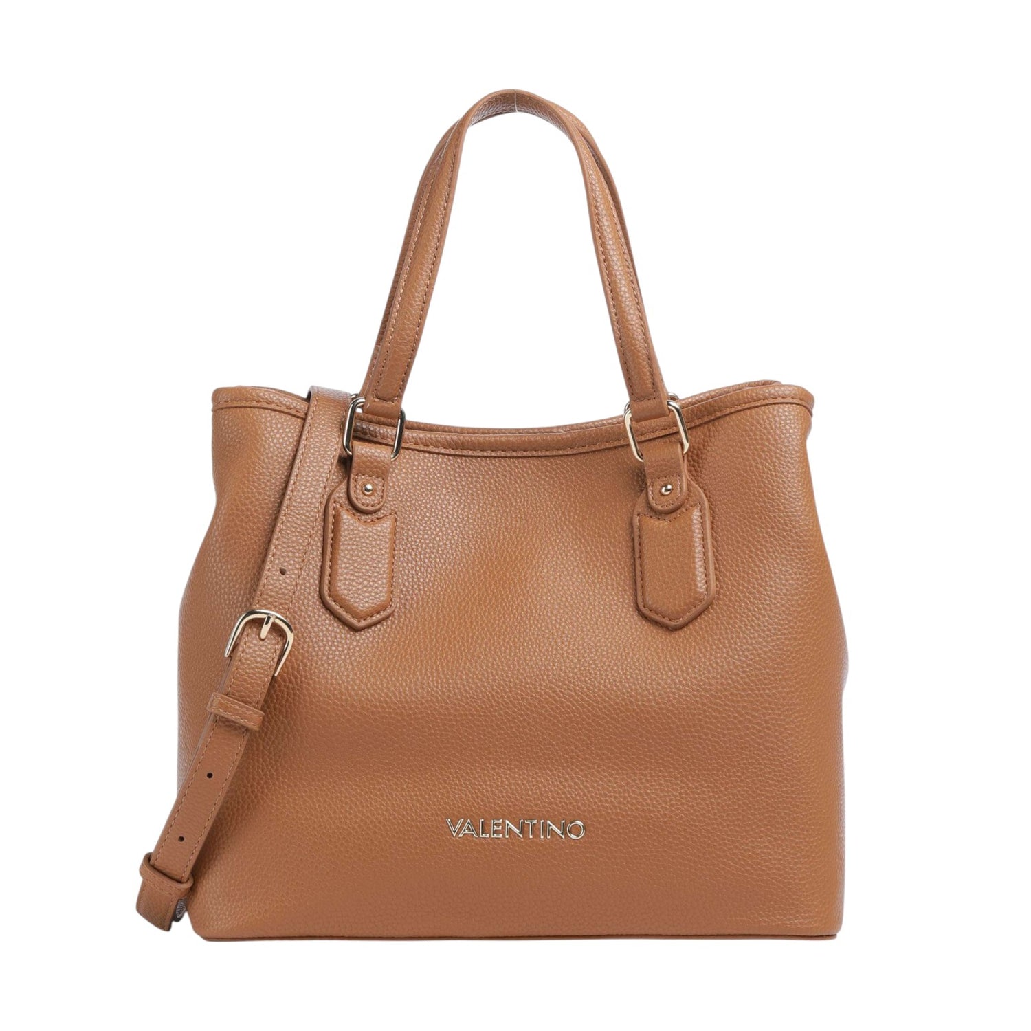 Mario Valentino Borsa a Spalla Donna Brixton in Ecopelle Cuoio con Tracolla Regolabile