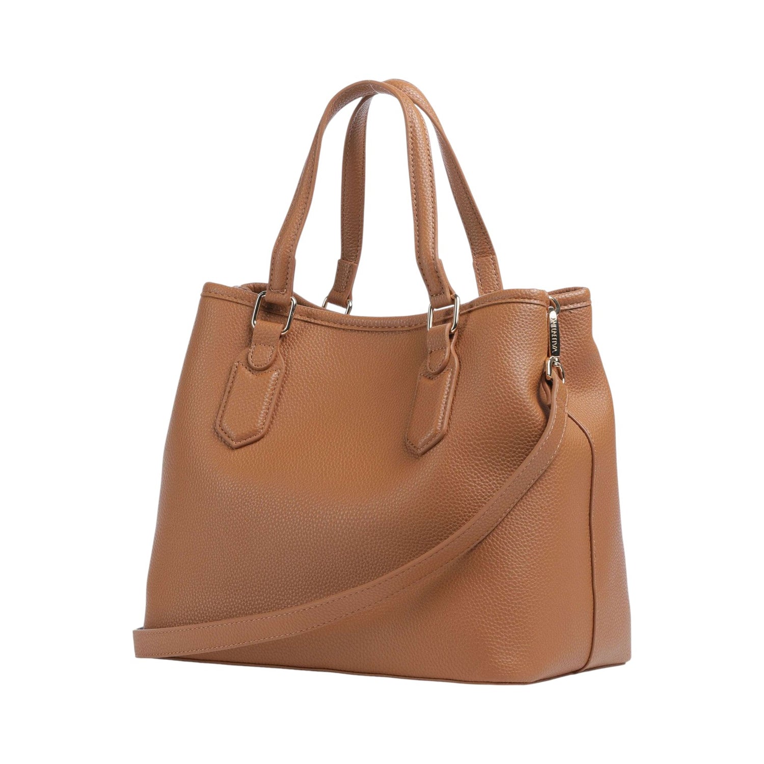 Mario Valentino Borsa a Spalla Donna Brixton in Ecopelle Cuoio con Tracolla Regolabile