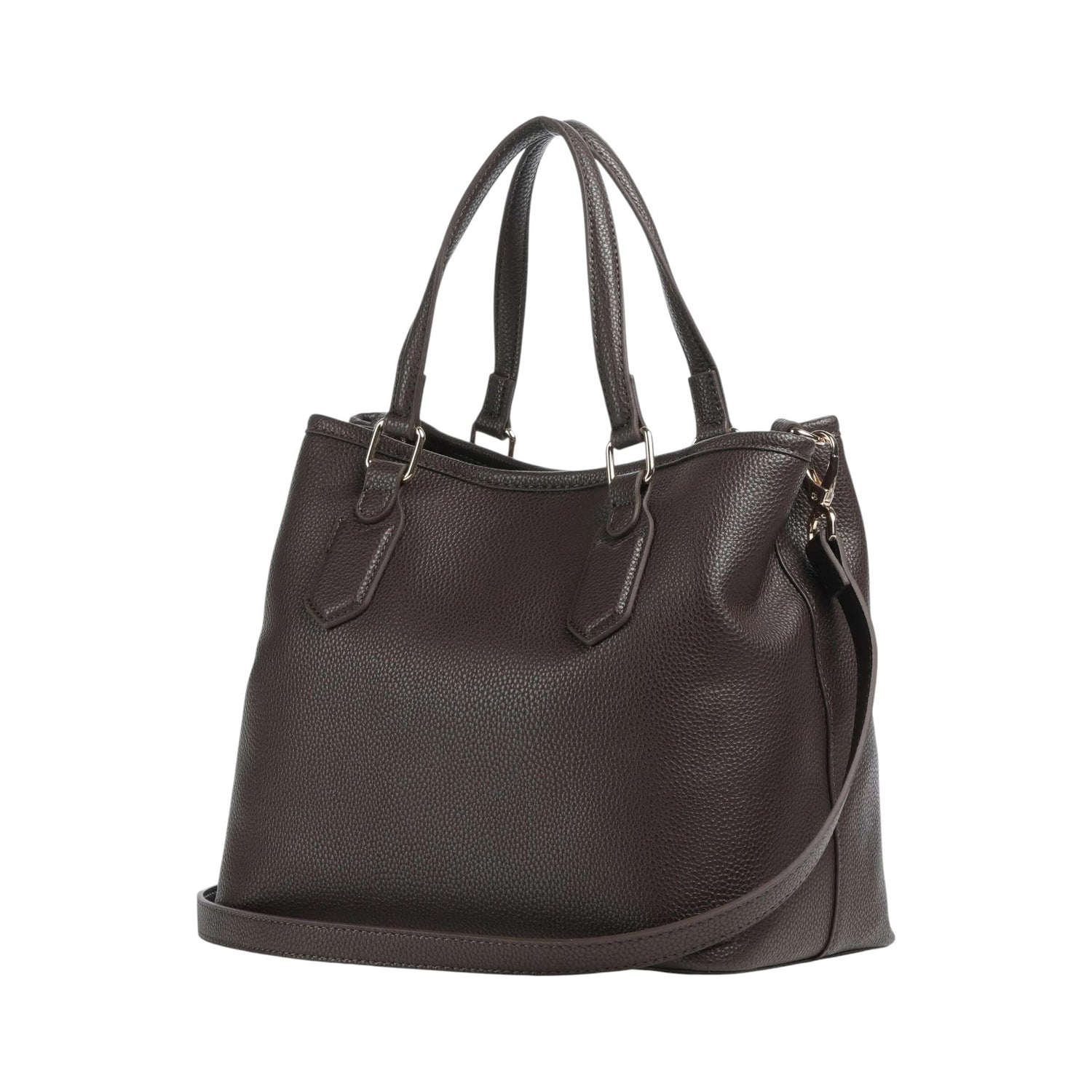 Mario Valentino Borsa a Spalla Brixton in Ecopelle Moro con Tracolla Regolabile