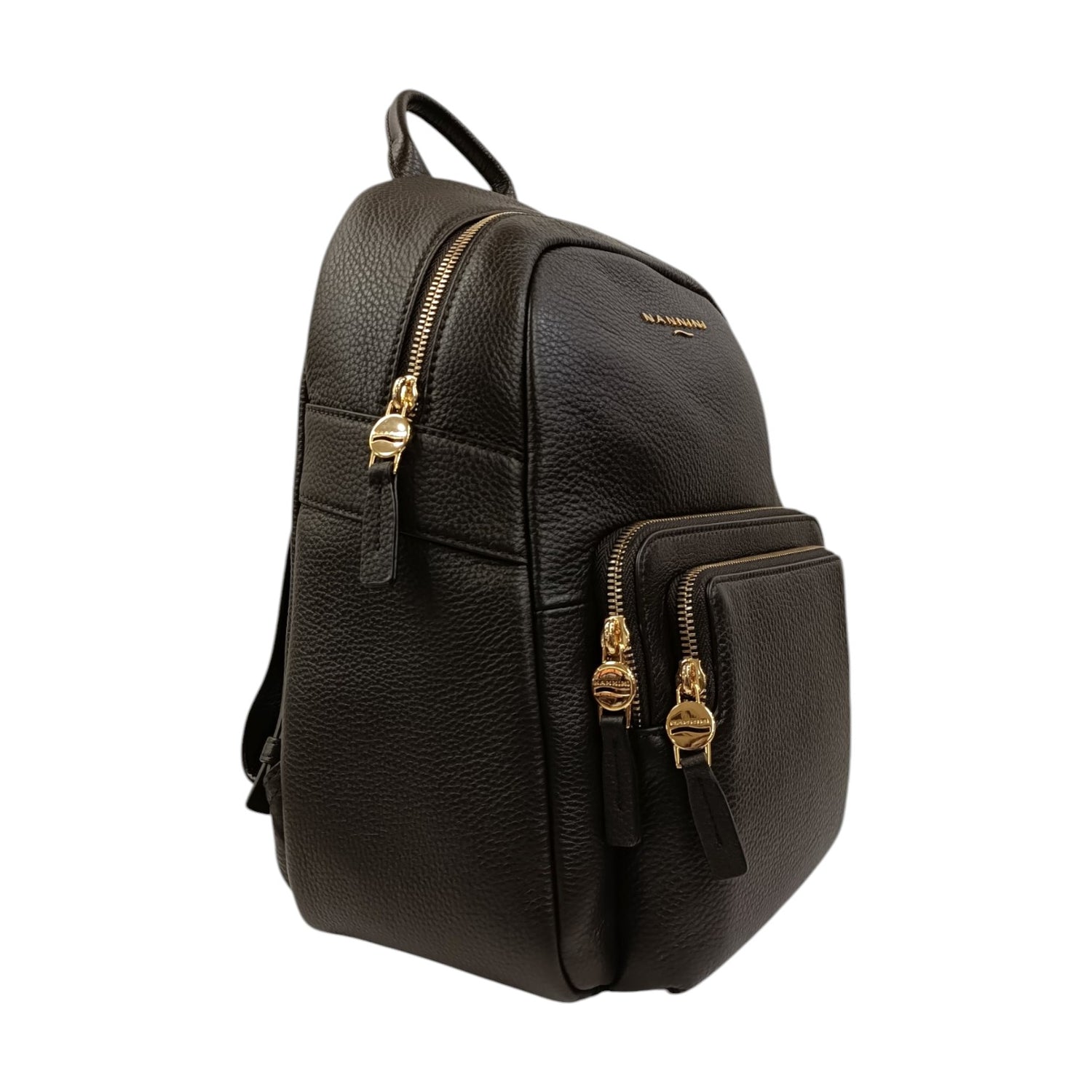 Nannini Firenze Zaino Tiziana Donna in Pelle Sigaro con Doppia Tasca Frontale