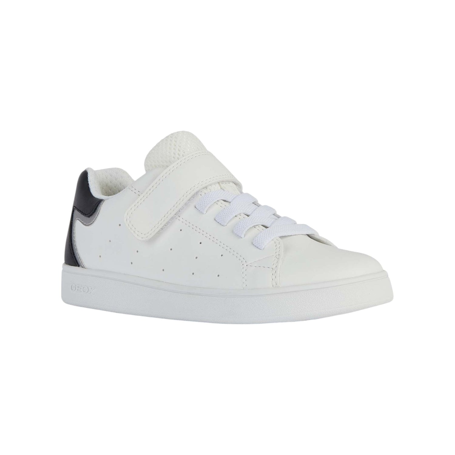 Geox Sneakers Bianca Nera con Strappo da Bambino
