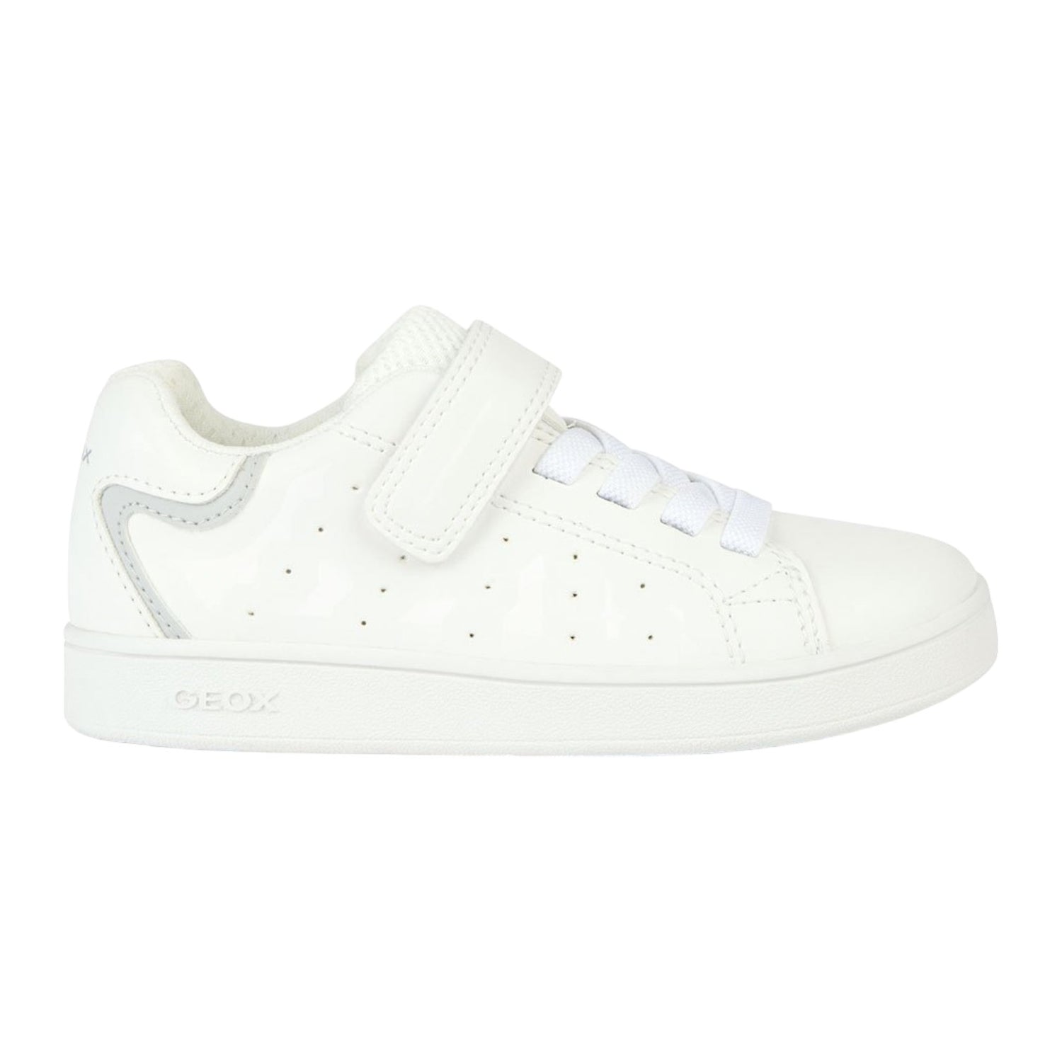 Geox Sneakers Bianca con Strappo da Bambino