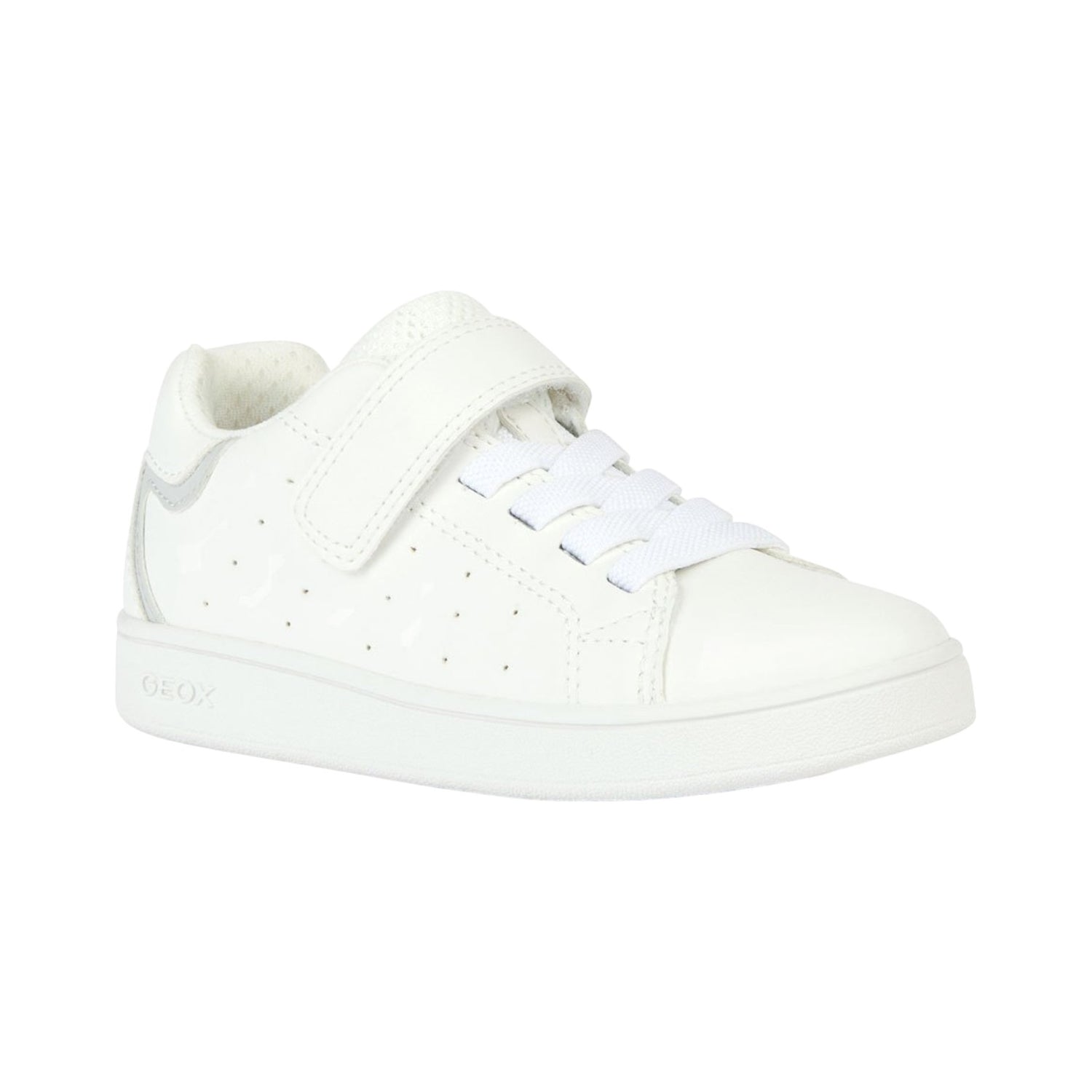 Geox Sneakers Bianca con Strappo da Bambino